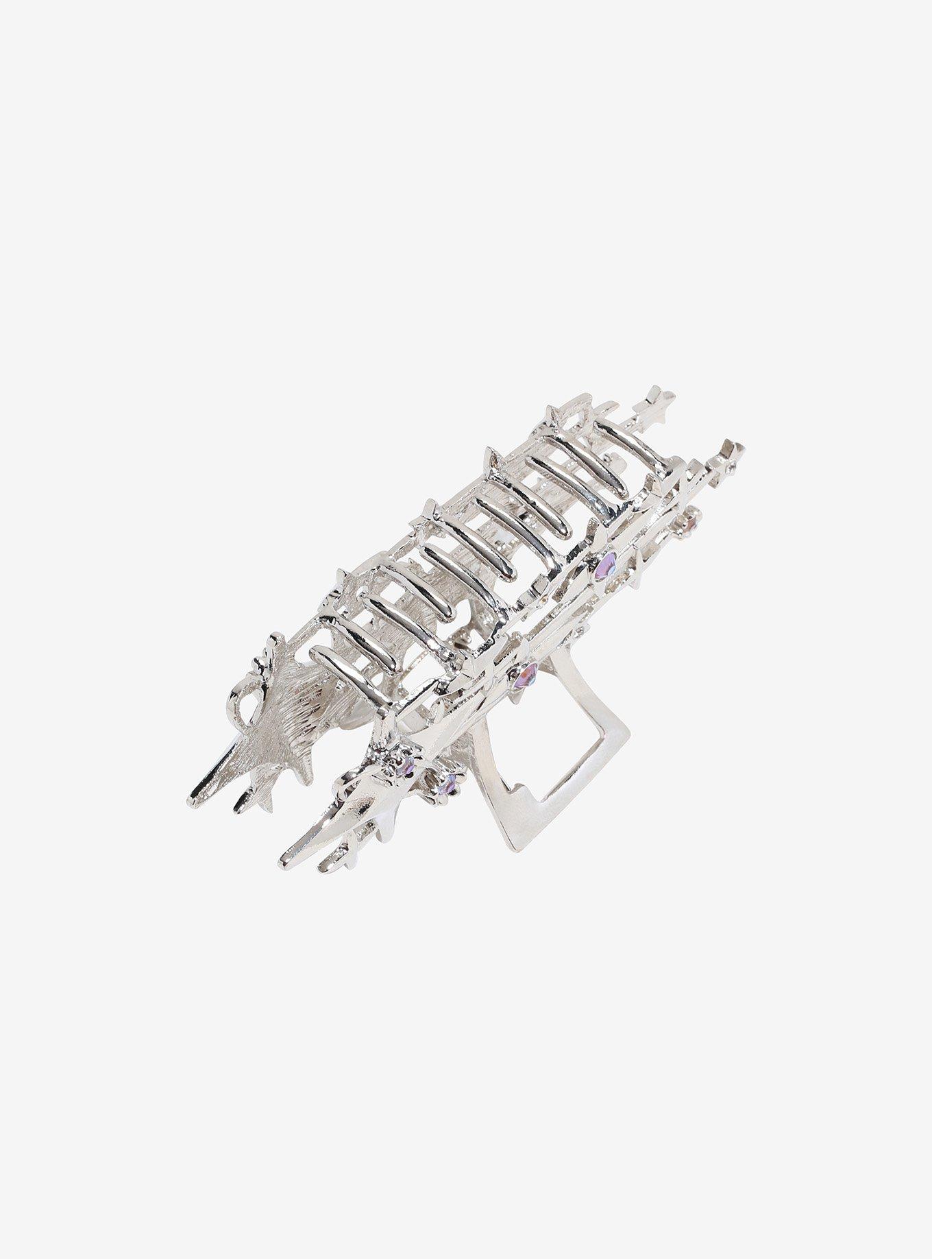 Social Collision Gem Star Cluster Claw Hair Clip, , alternate