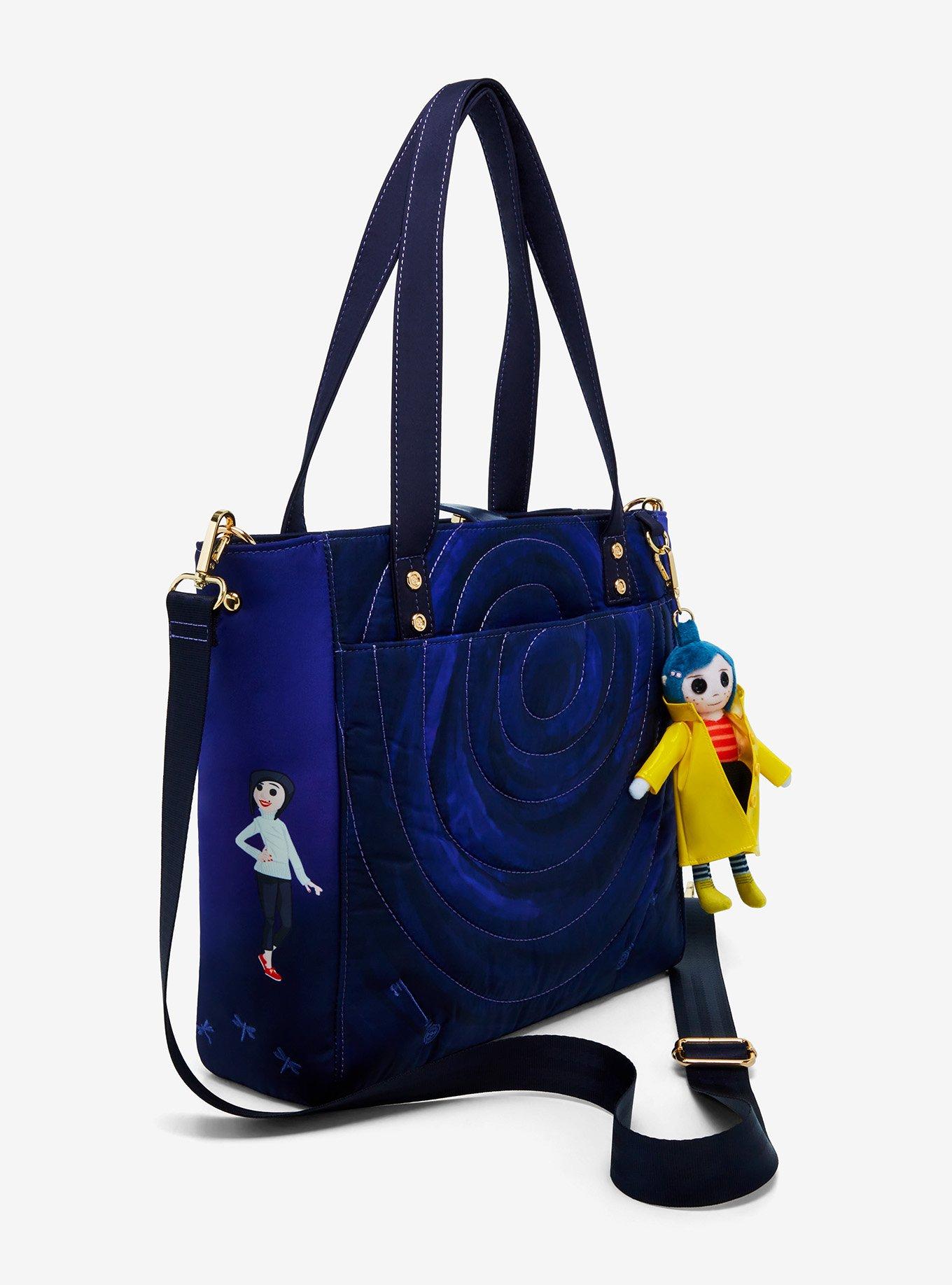 Coraline Tunnel Tote Bag with Coin Purse & Coraline Doll Charm - BoxLunch Exclusive, , alternate