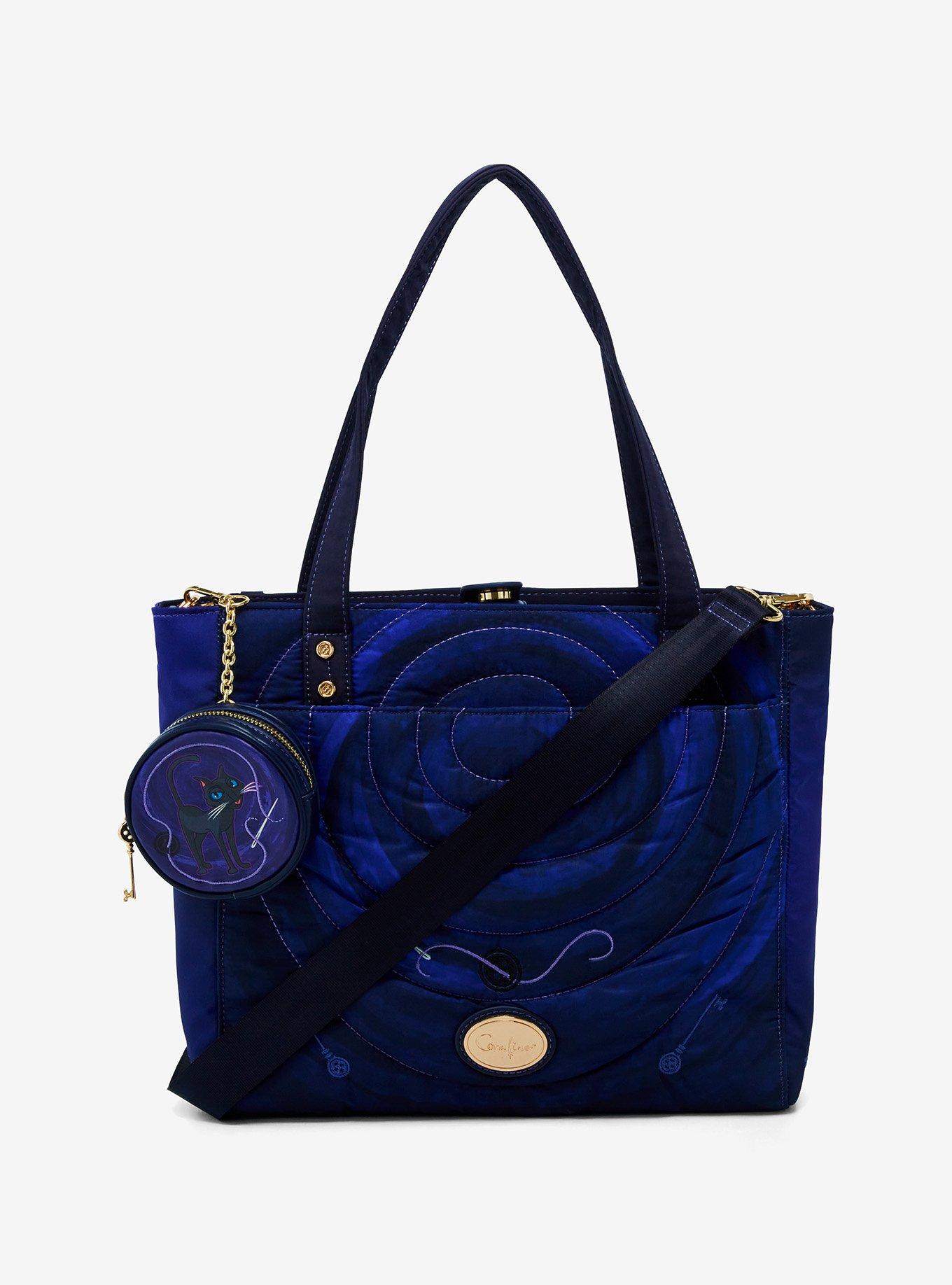 Coraline Tunnel Tote Bag with Coin Purse & Coraline Doll Charm - BoxLunch Exclusive, , alternate