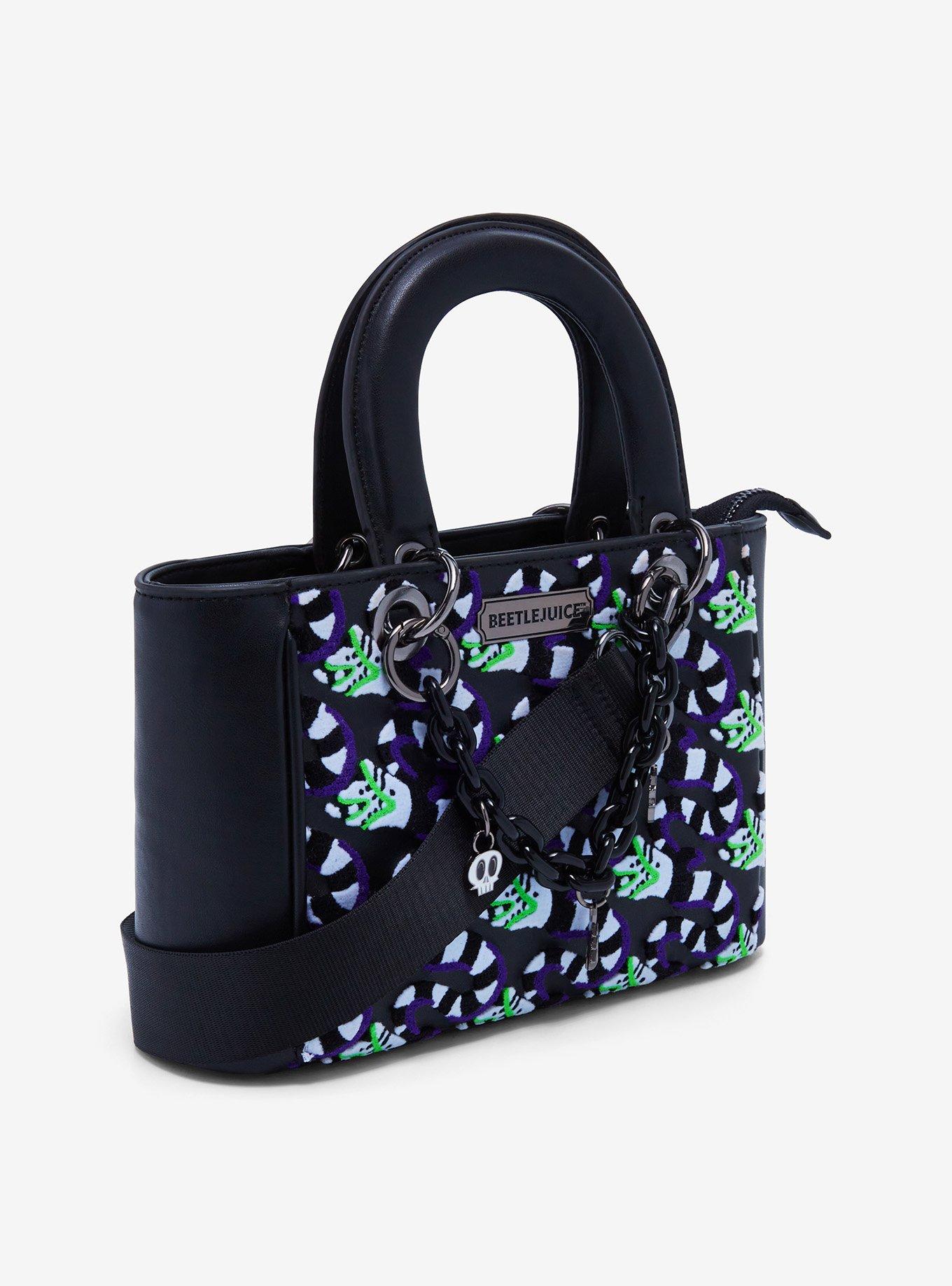 Beetlejuice Sandworm Allover Print Glow-in-the-Dark Crossbody Bag - BoxLunch Exclusive, , alternate