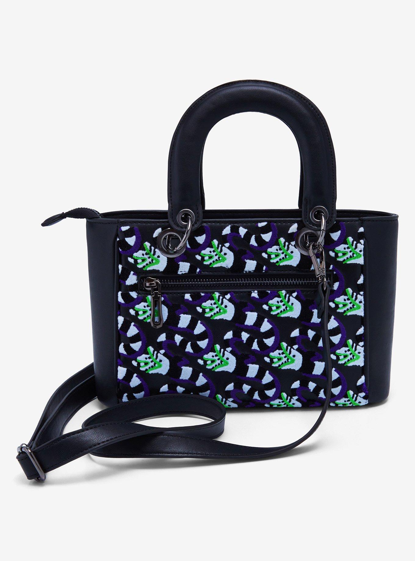 Beetlejuice Sandworm Allover Print Glow-in-the-Dark Crossbody Bag - BoxLunch Exclusive