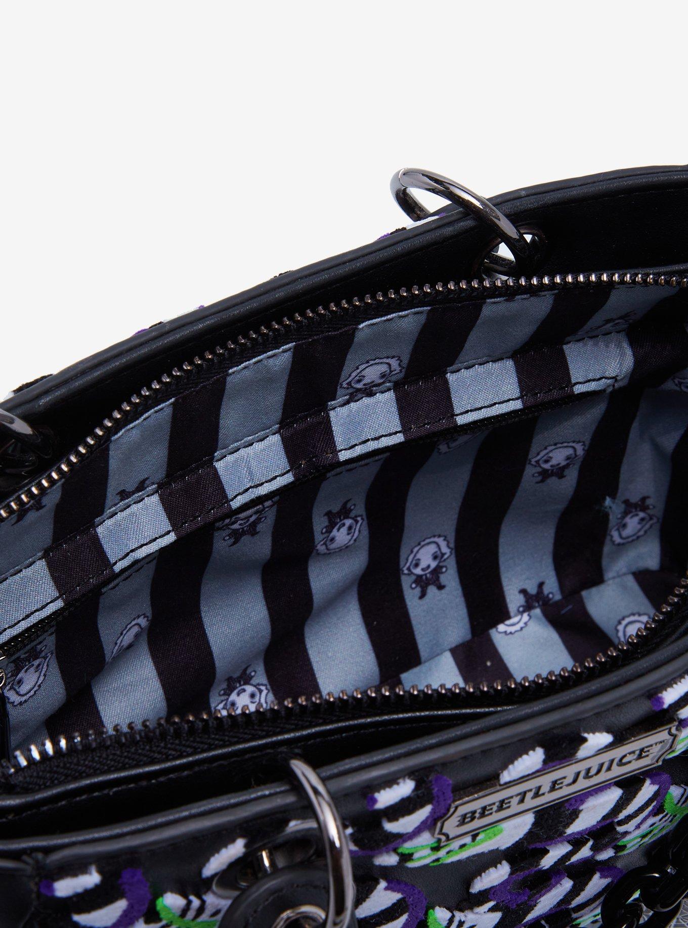 Beetlejuice Sandworm Allover Print Glow-in-the-Dark Crossbody Bag - BoxLunch Exclusive