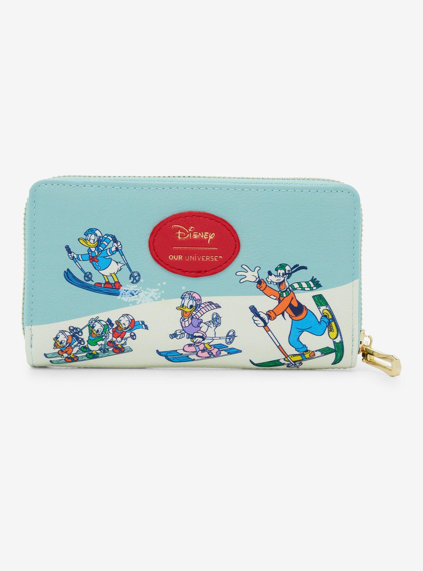 Our Universe Disney Mickey Mouse & Friends Skiing Zip Wallet with Cardholder - BoxLunch Exclusive, , alternate