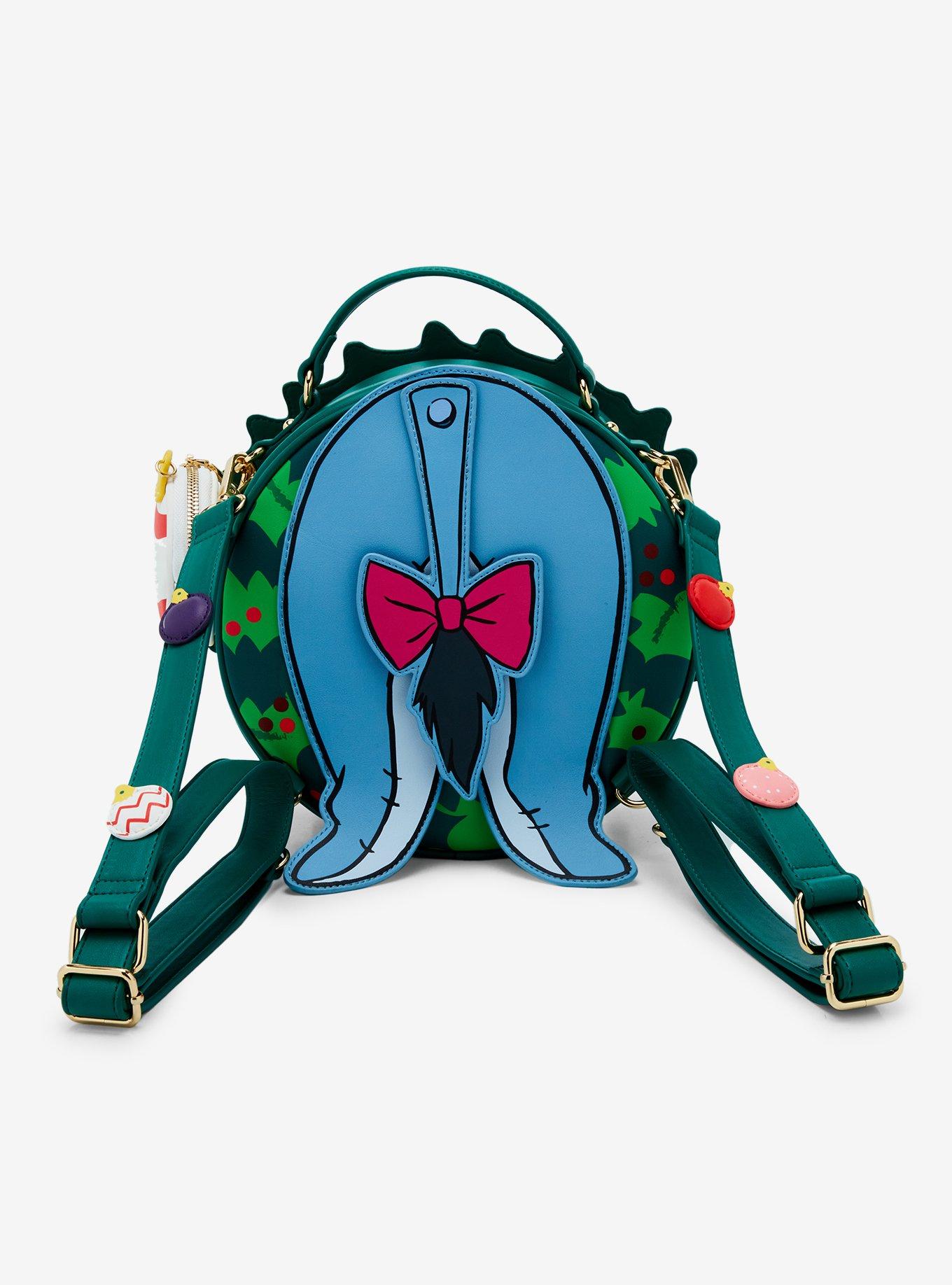 Our Universe Disney Winnie the Pooh Eeyore Holiday Wreath Convertible Light-Up Backpack — BoxLunch Exclusive, , alternate