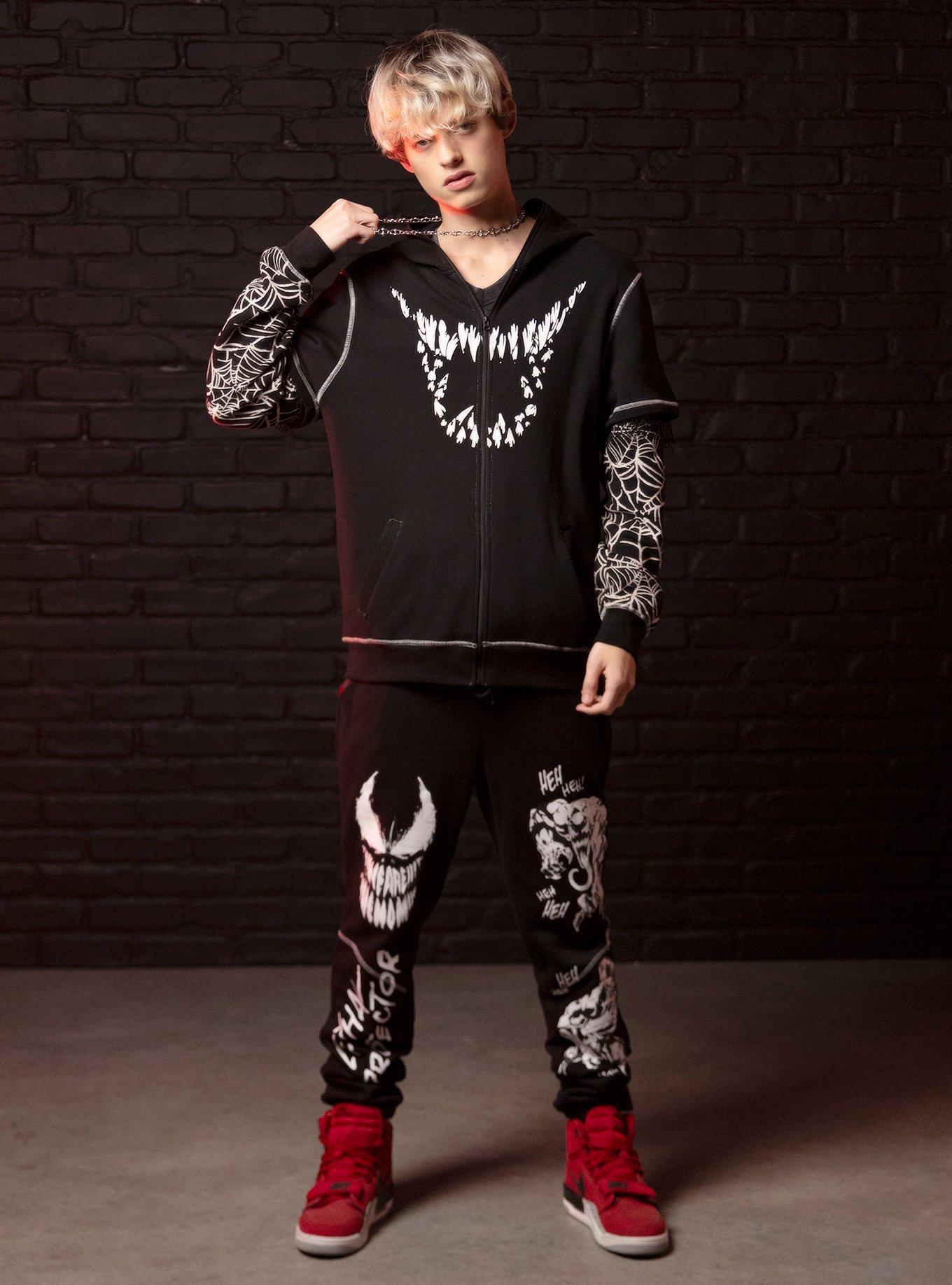 Our Universe Marvel Venom Mask Twofer Hoodie