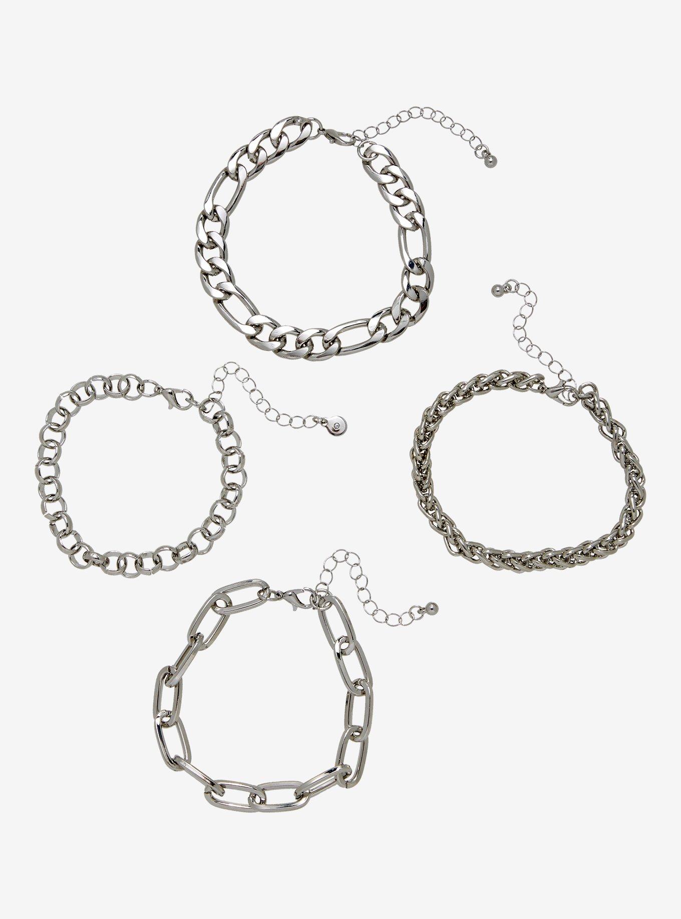 Social Collision Chain Bracelet Set, , hi-res