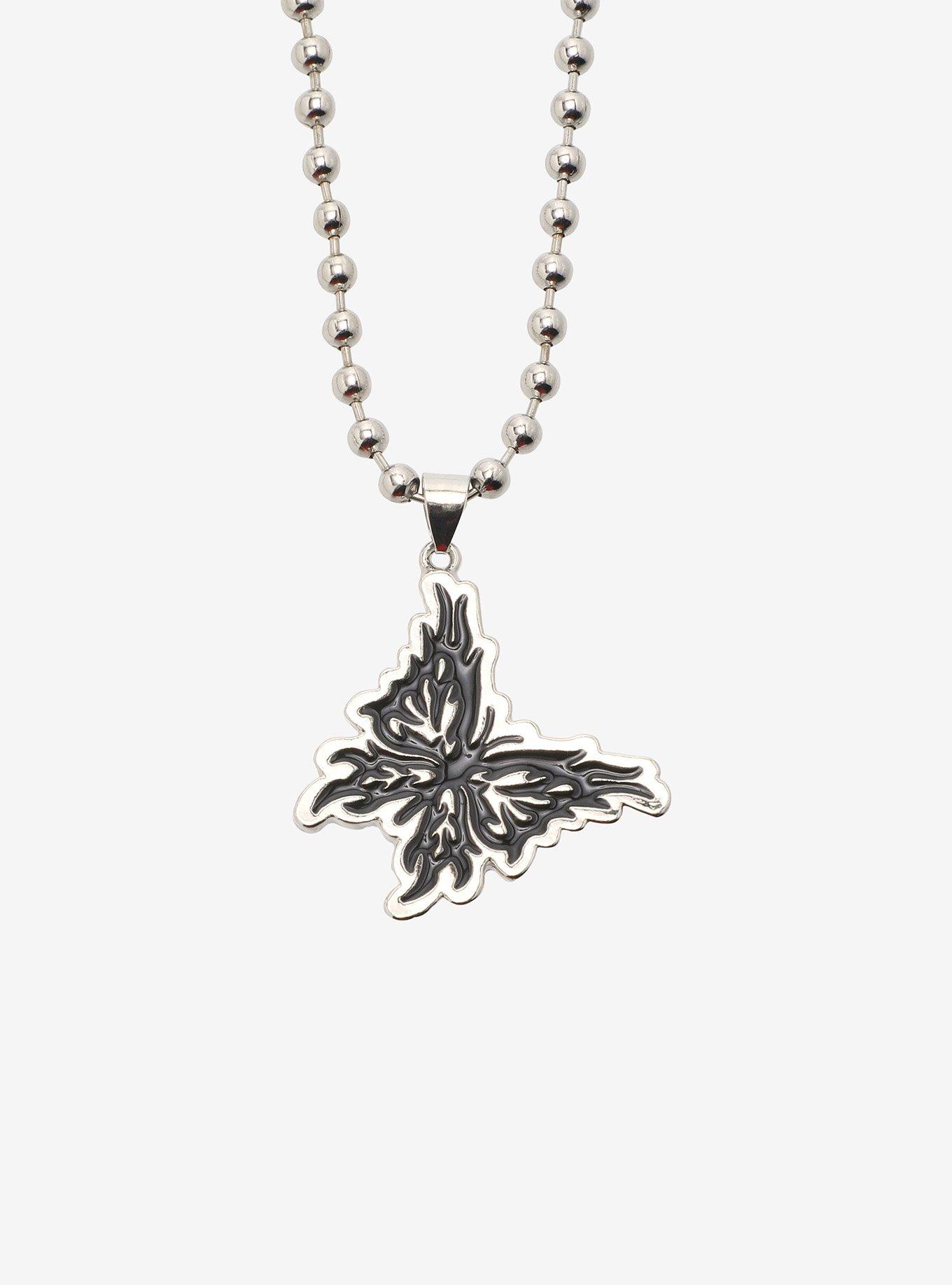 Social Collision Metal Butterfly Best Friend Necklace Set