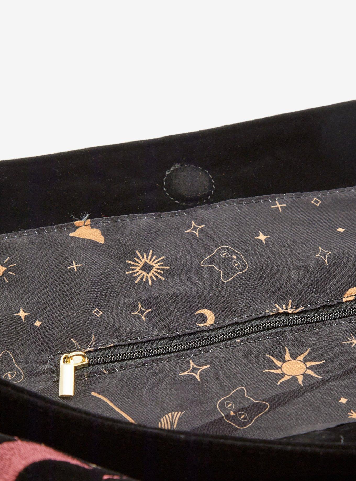 Her Universe Disney Hocus Pocus Icons Velvet Embroidered Crossbody Bag, , alternate