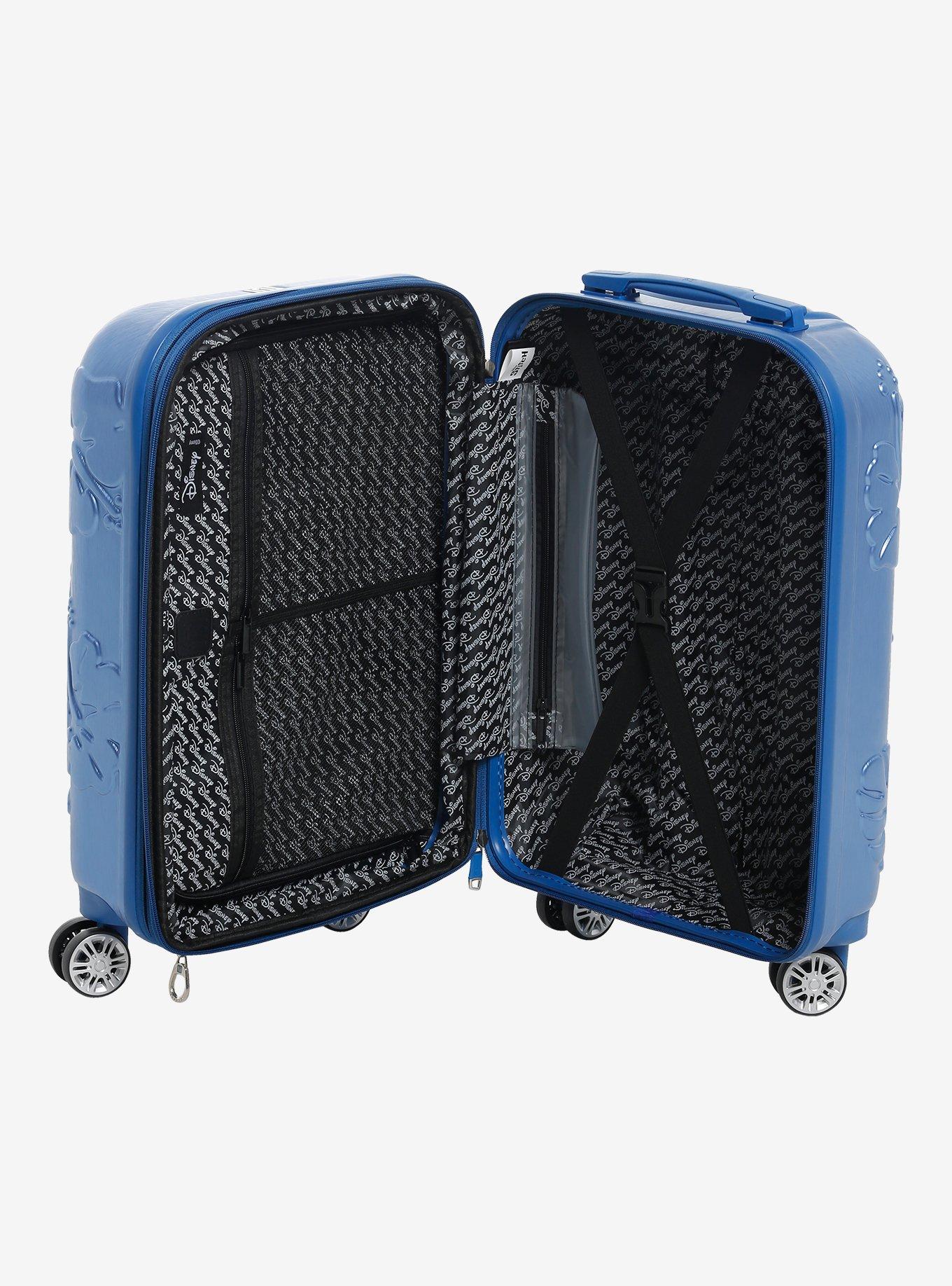 Ful Disney Stitch Blue Textured Hard Shell Luggage, , alternate