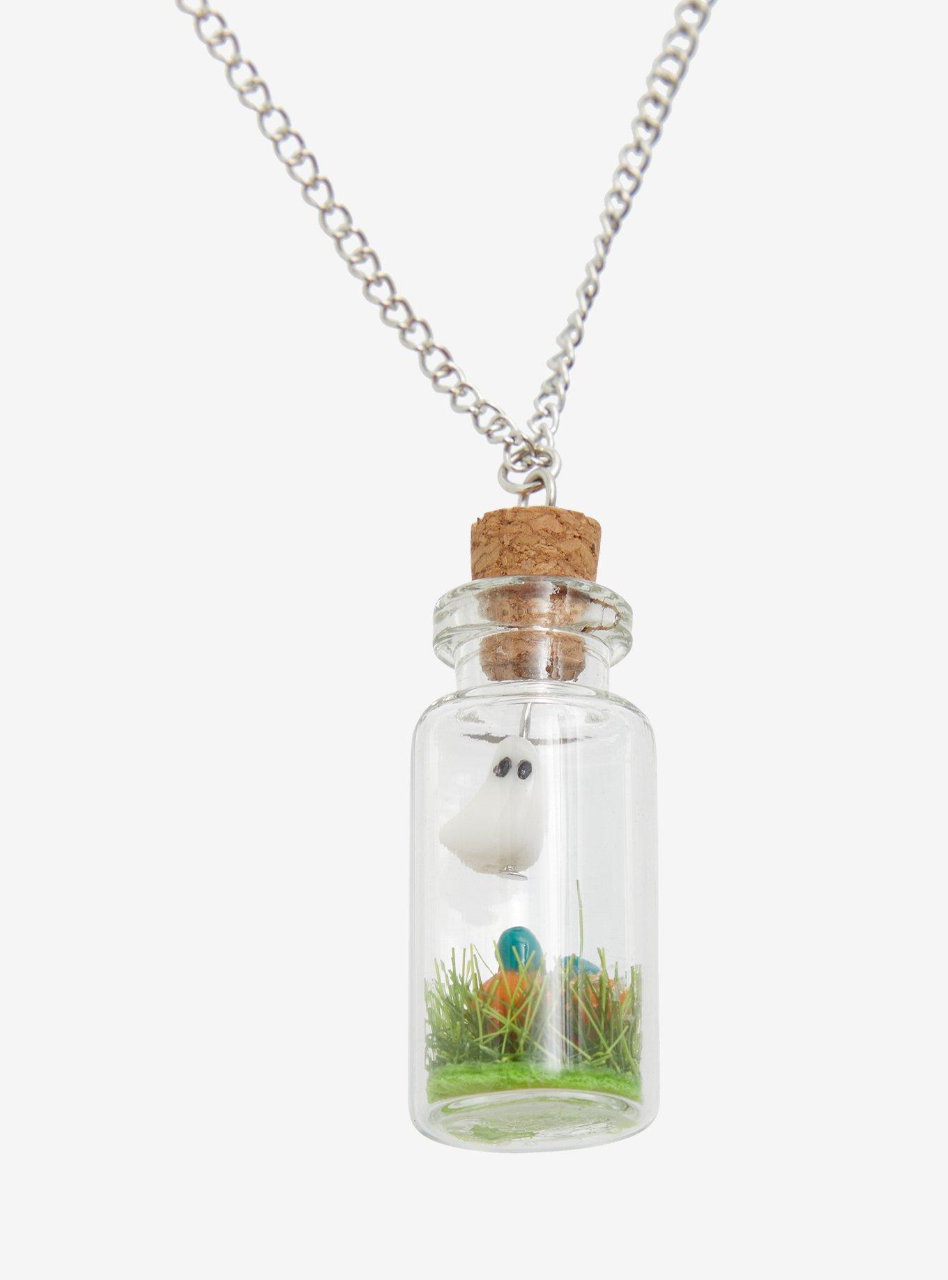 Ghost Pumpkin Bottle Necklace, , alternate