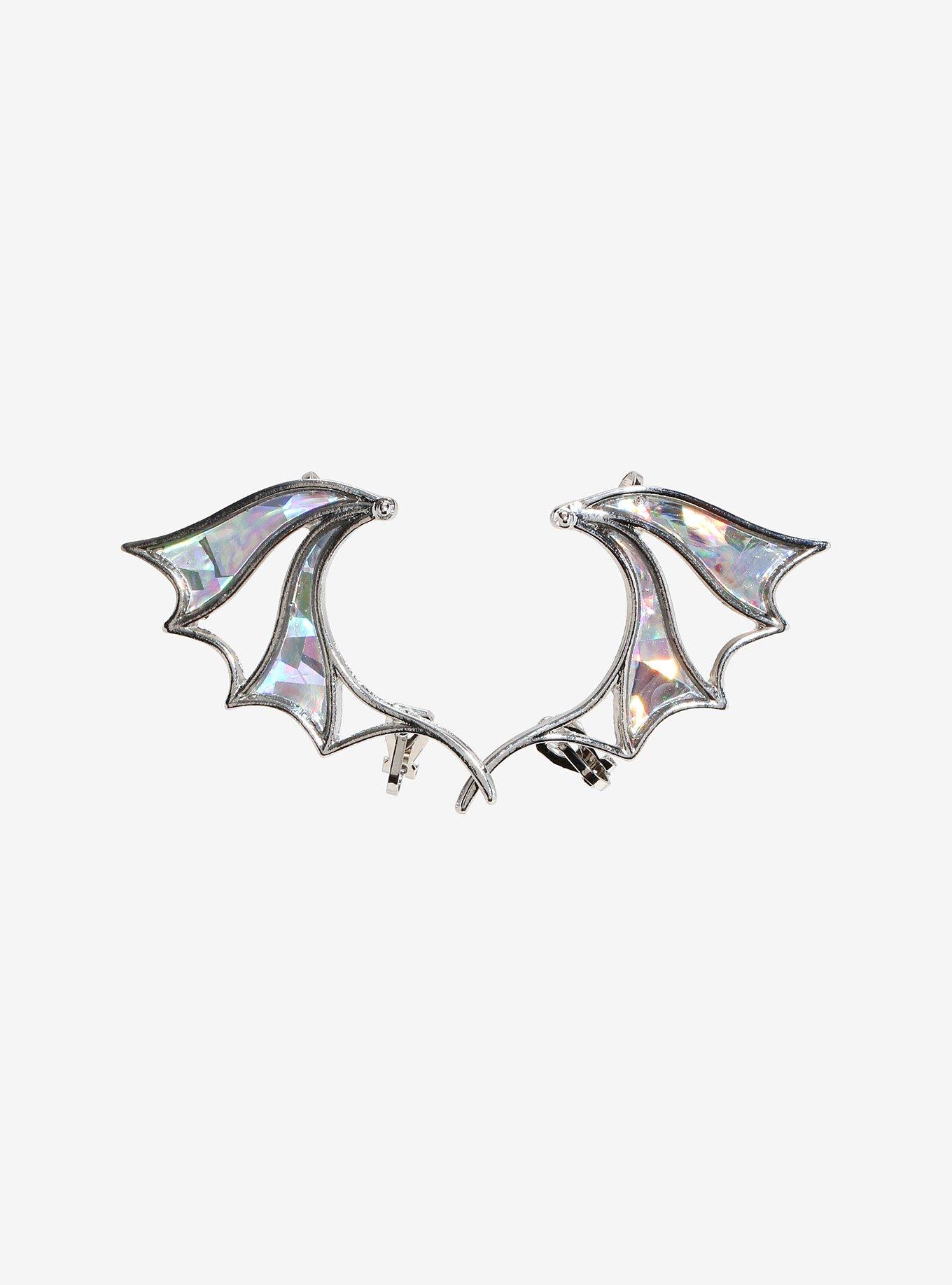 Thorn & Fable Dragon Wing Ear Cuffs, , hi-res