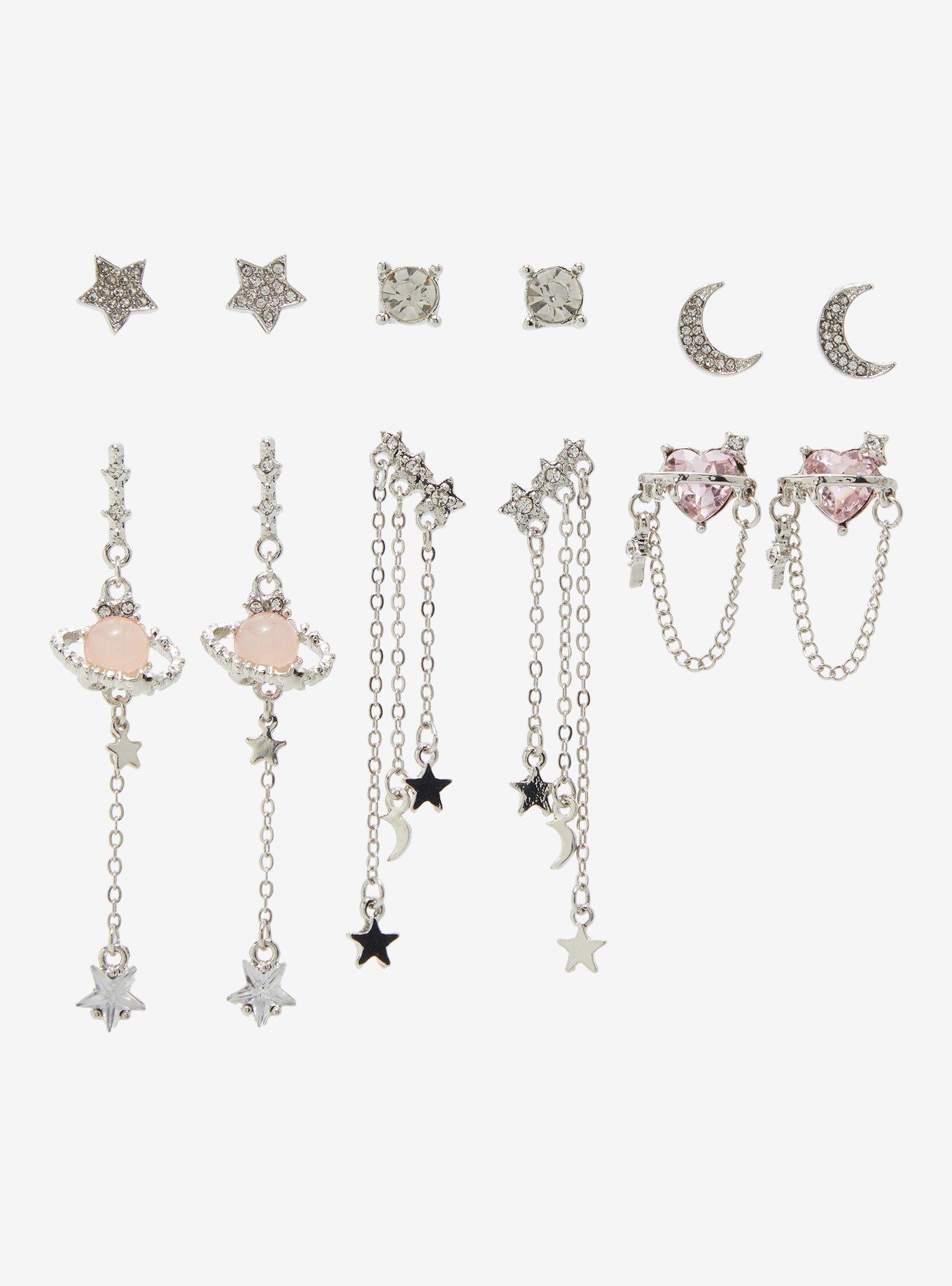 Sweet Society Celestial Bling Earring Set, , hi-res