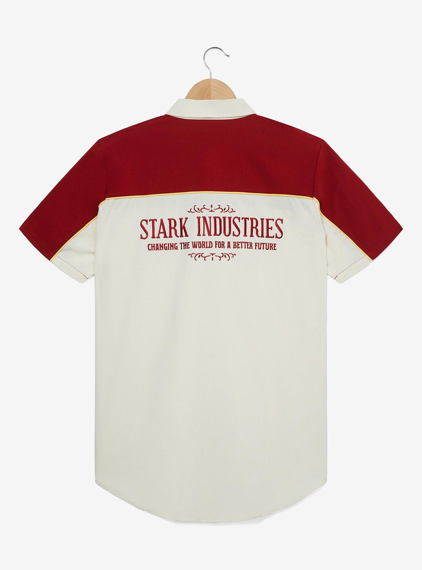 Marvel Iron Man Stark Industries Woven Button-Up - BoxLunch Exclusive, , hi-res