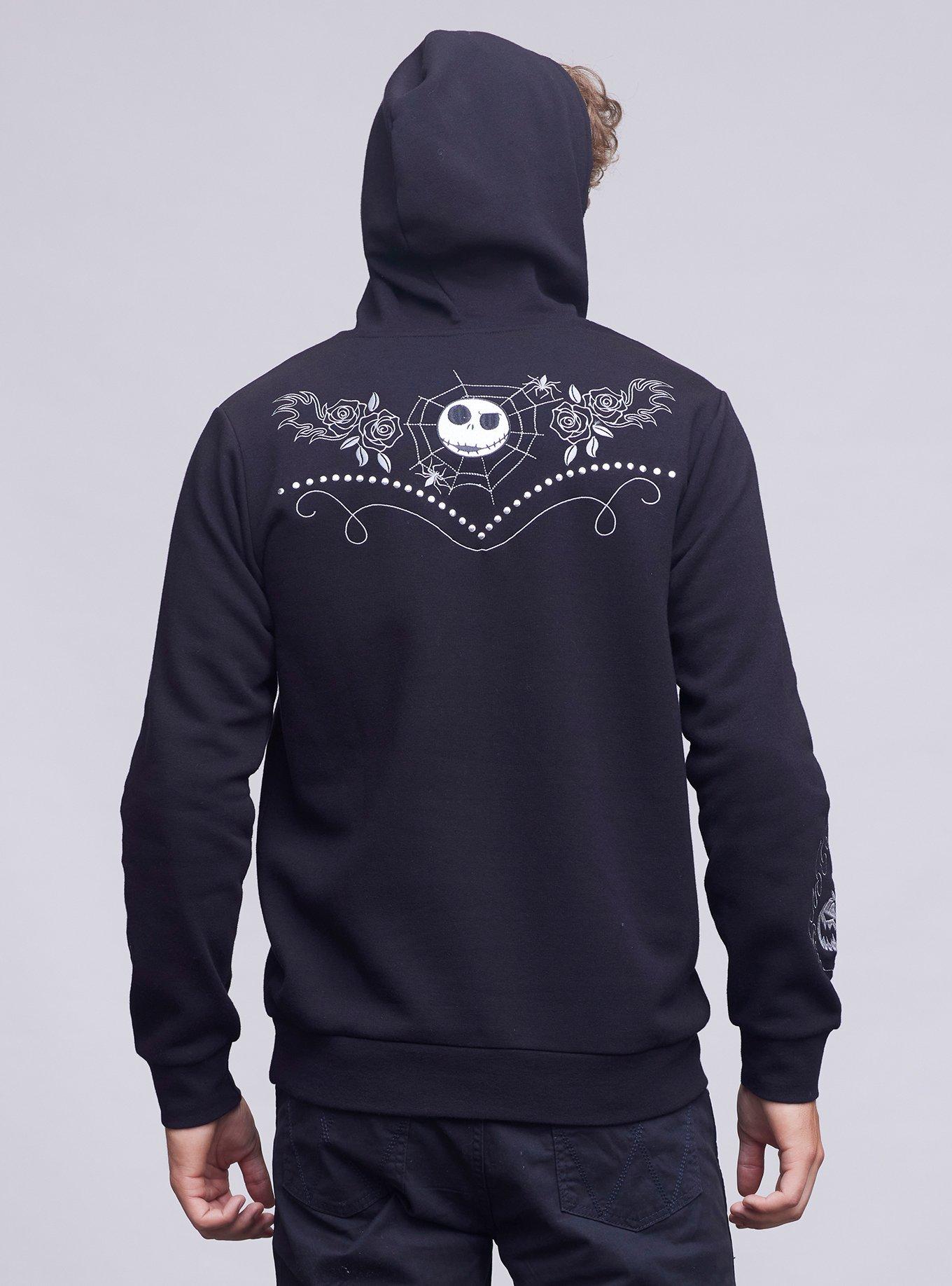 Disney The Nightmare Before Christmas Jack Skellington Western Hoodie - BoxLunch Exclusive, BLACK, alternate