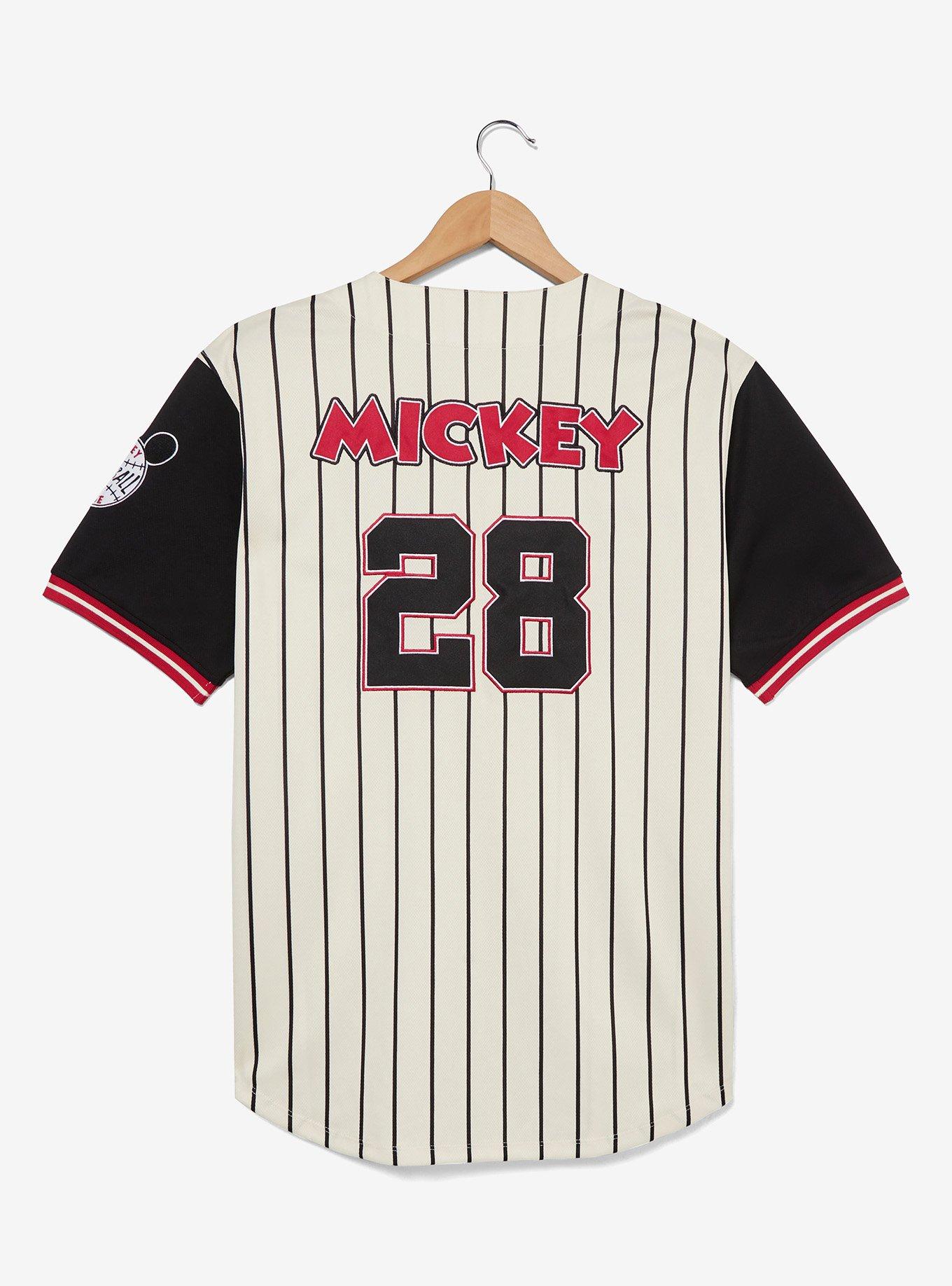 Disney Mickey Mouse Striped Baseball Jersey - BoxLunch Exclusive, , hi-res