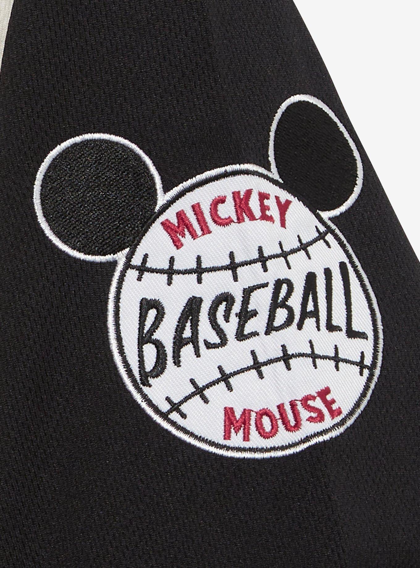 Disney Mickey Mouse Striped Baseball Jersey - BoxLunch Exclusive, STRIPE -BLACK, alternate