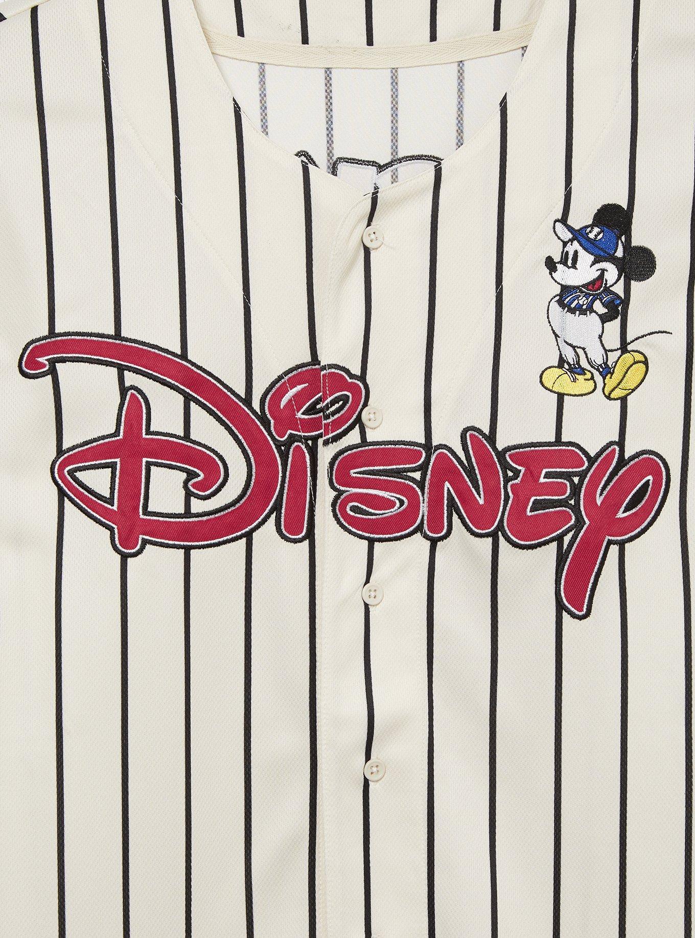 Disney Mickey Mouse Striped Baseball Jersey - BoxLunch Exclusive, STRIPE -BLACK, alternate