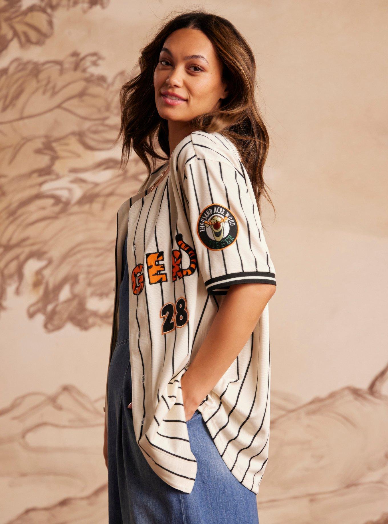 Disney Winnie the Pooh Tigger Striped Baseball Jersey - BoxLunch Exclusive, STRIPE -BLACK, alternate