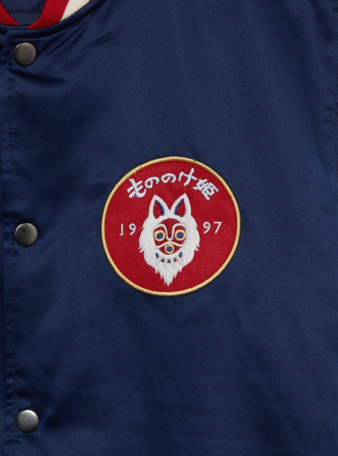 Studio Ghibli Princess Mononoke Patch Bomber Jacket - BoxLunch Exclusive, RED, alternate