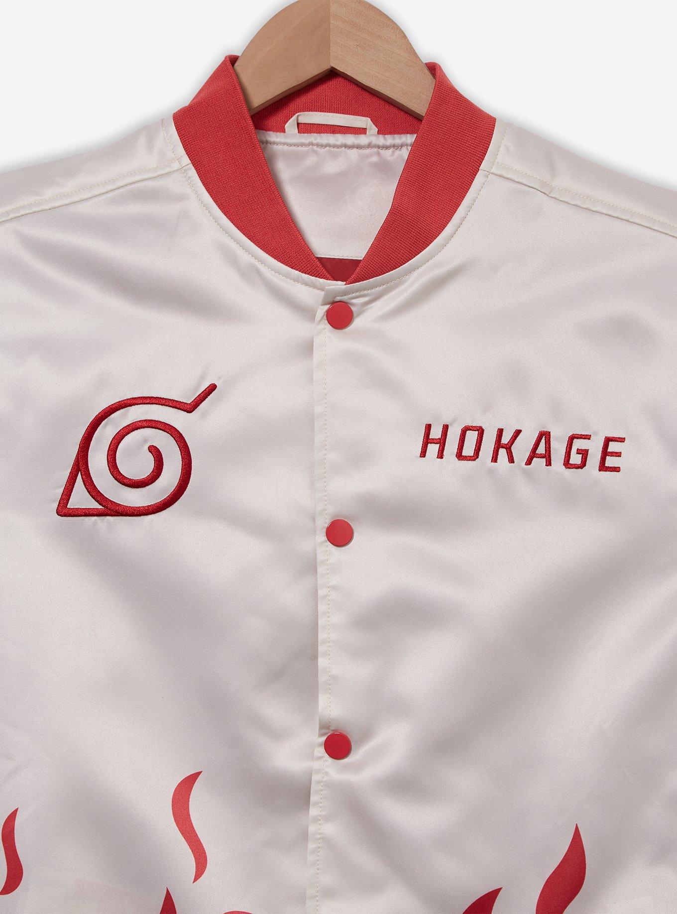 Naruto Shippuden Hokage Flames Bomber Jacket - BoxLunch Exclusive, BEIGE, alternate