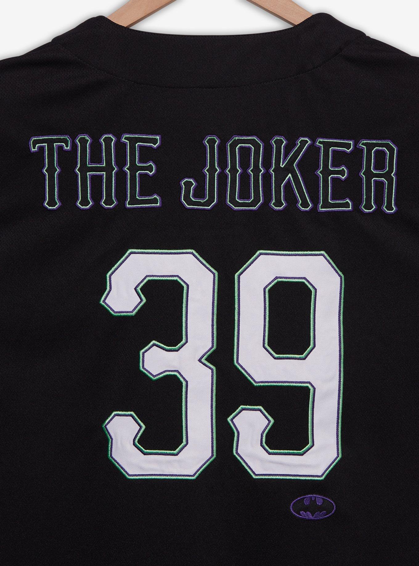 DC Comics Batman The Joker Gotham City Baseball Jersey — BoxLunch Exclusive, BLACK, alternate