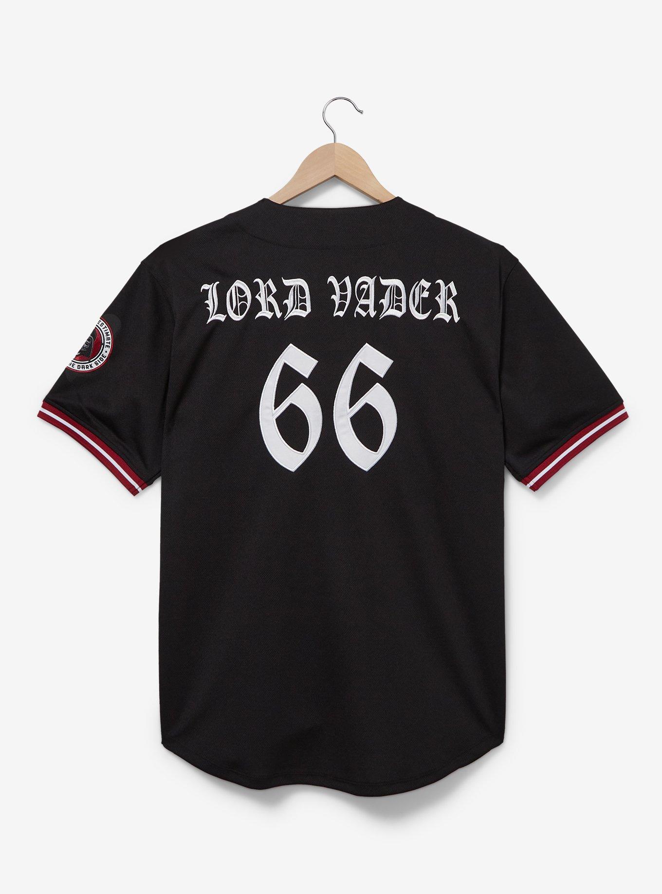 Star Wars Sith Gothic Style Baseball Jersey — BoxLunch Exclusive, BLACK, alternate