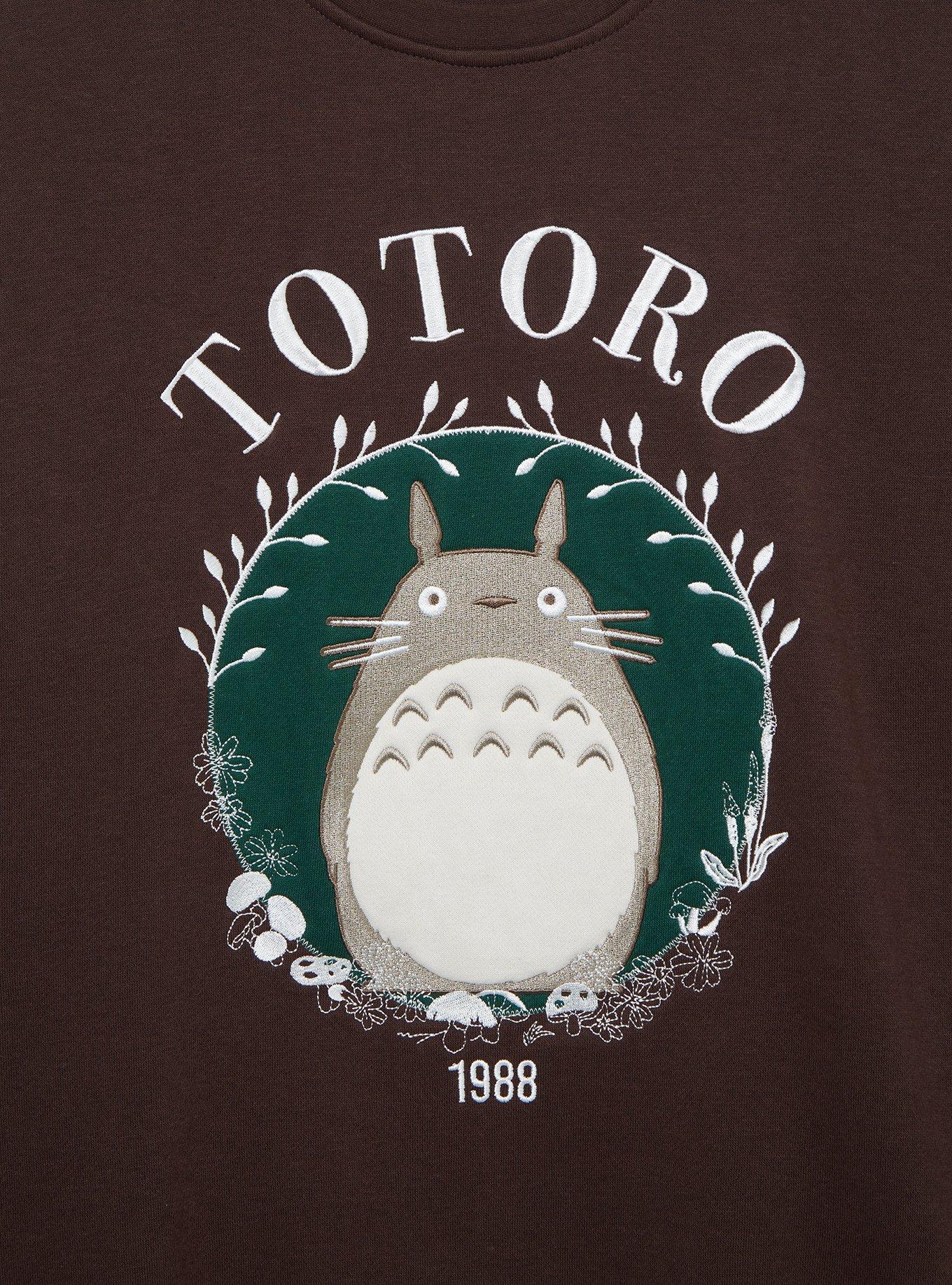 Studio Ghibli My Neighbor Totoro Framed Totoro Crewneck &mdash; BoxLunch Exclusive, OLIVE, alternate
