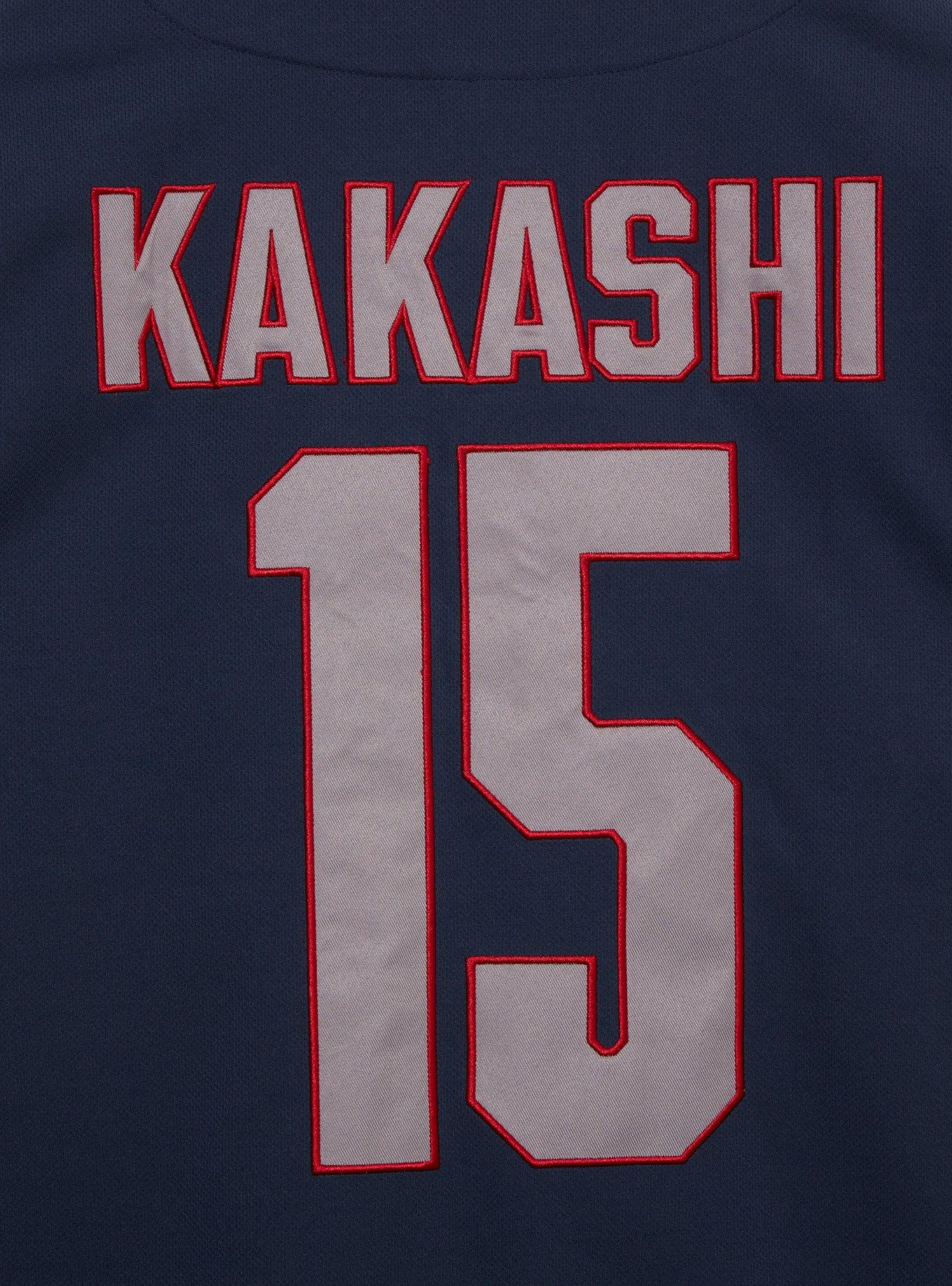 Naruto Shippuden Kakashi Hatake Anbu Black Ops Baseball Jersey — BoxLunch Exclusive, BLUE  NAVY, alternate