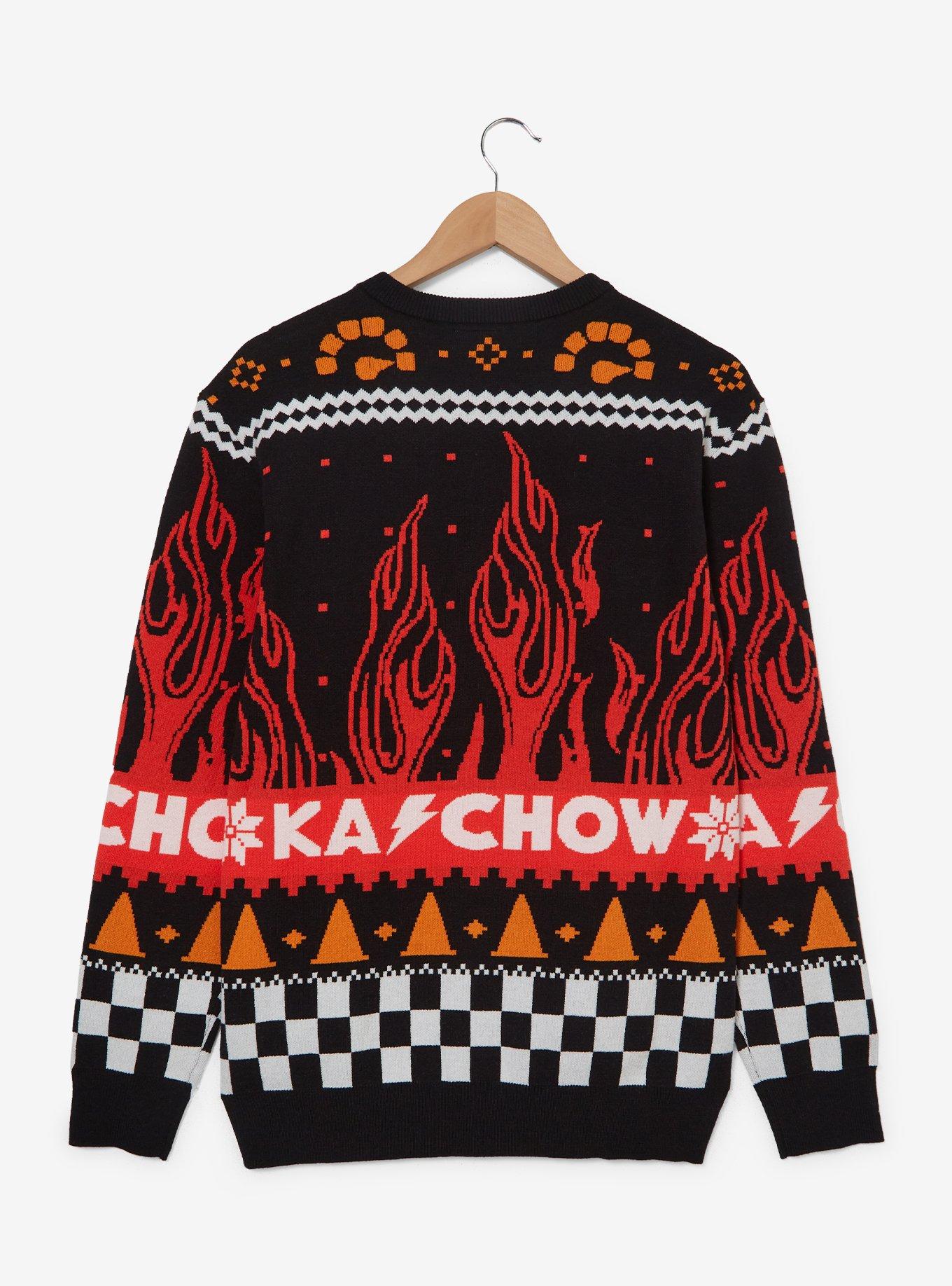 Disney Pixar Cars Lightning McQueen Santa Hat Holiday Sweater &mdash; BoxLunch Exclusive, BLACK  RED, alternate