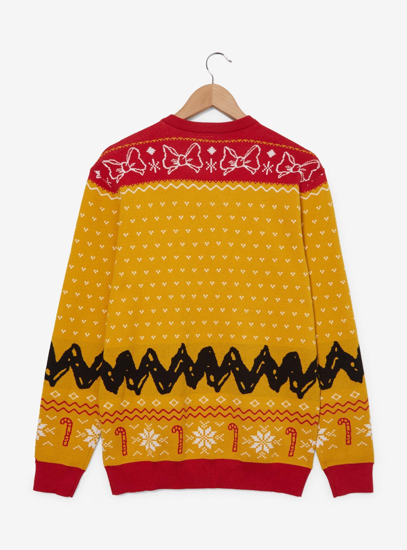 Peanuts Charlie Brown, Snoopy, and Woodstock Embroidered Holiday Sweater &mdash; BoxLunch Exclusive, , alternate