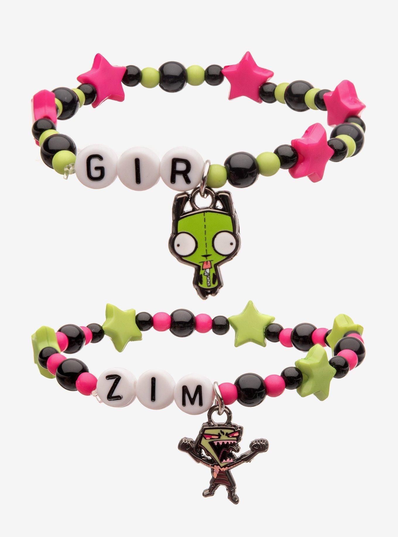 Invader Zim GIR & Zim Best Friend Bracelet Set, , hi-res