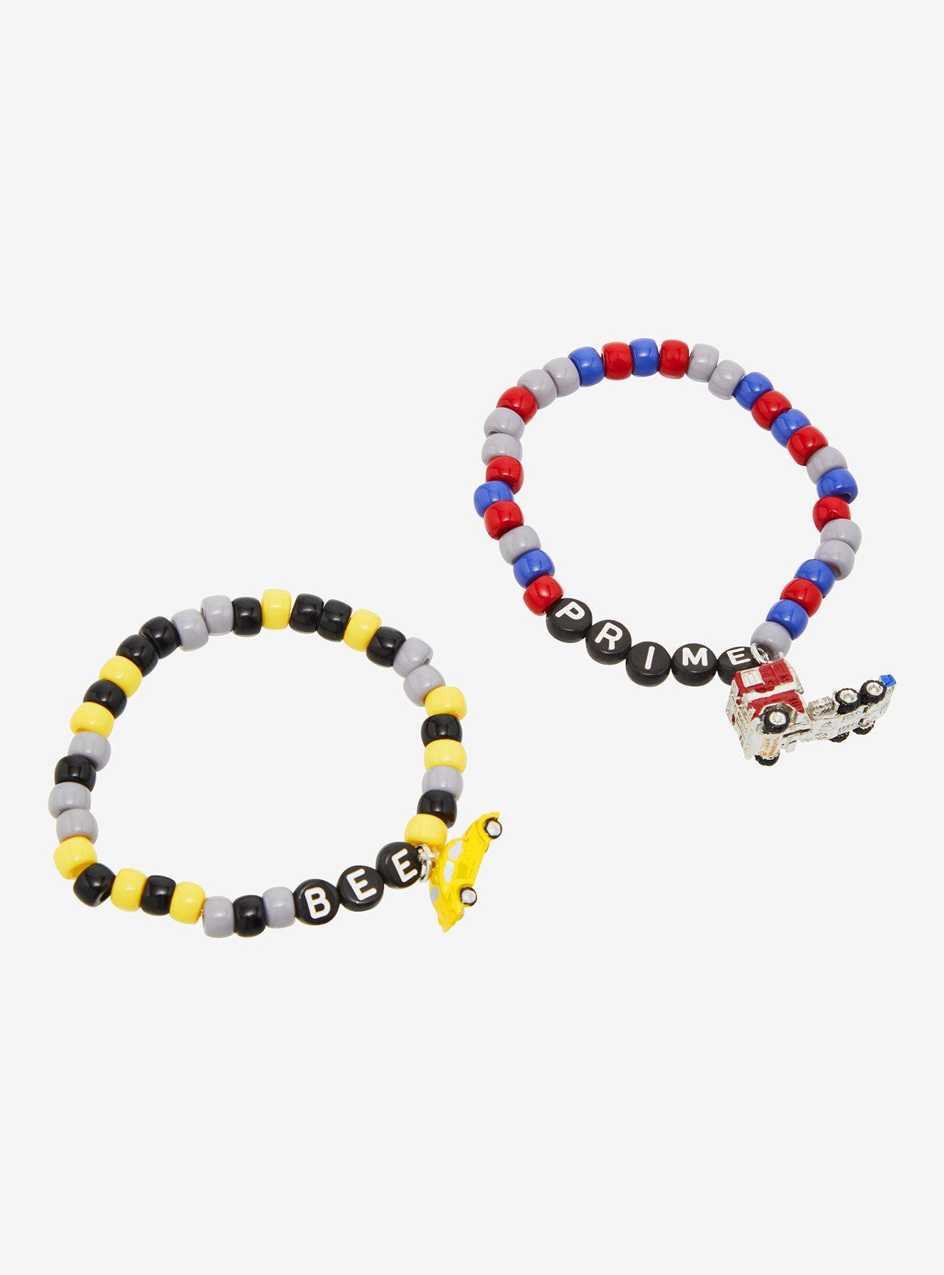 Transformers Optimus Prime & Bumblebee Best Friend Bead Bracelet Set, , hi-res