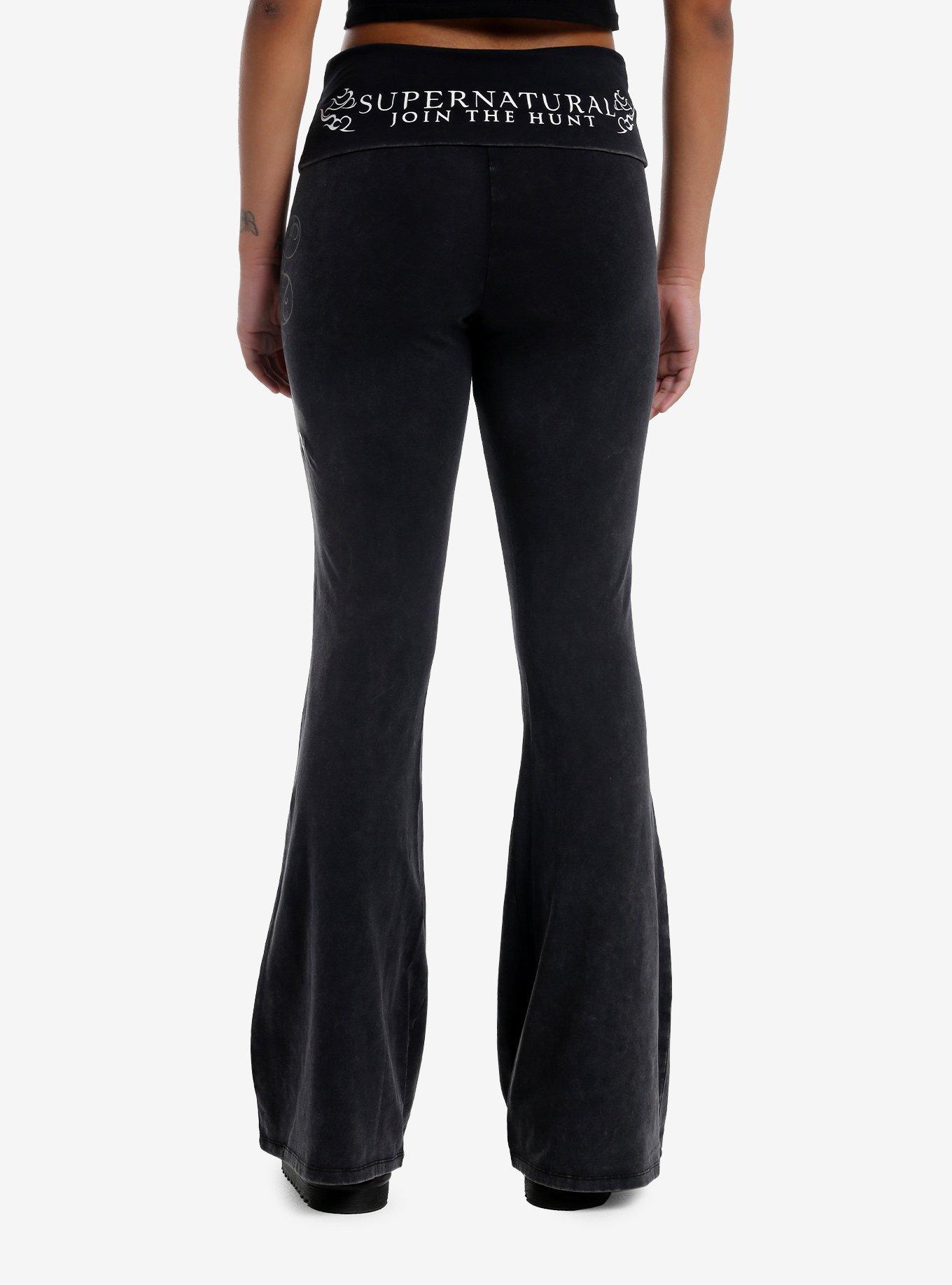 Supernatural Flare Leg Girls Lounge Leggings, GREY, alternate