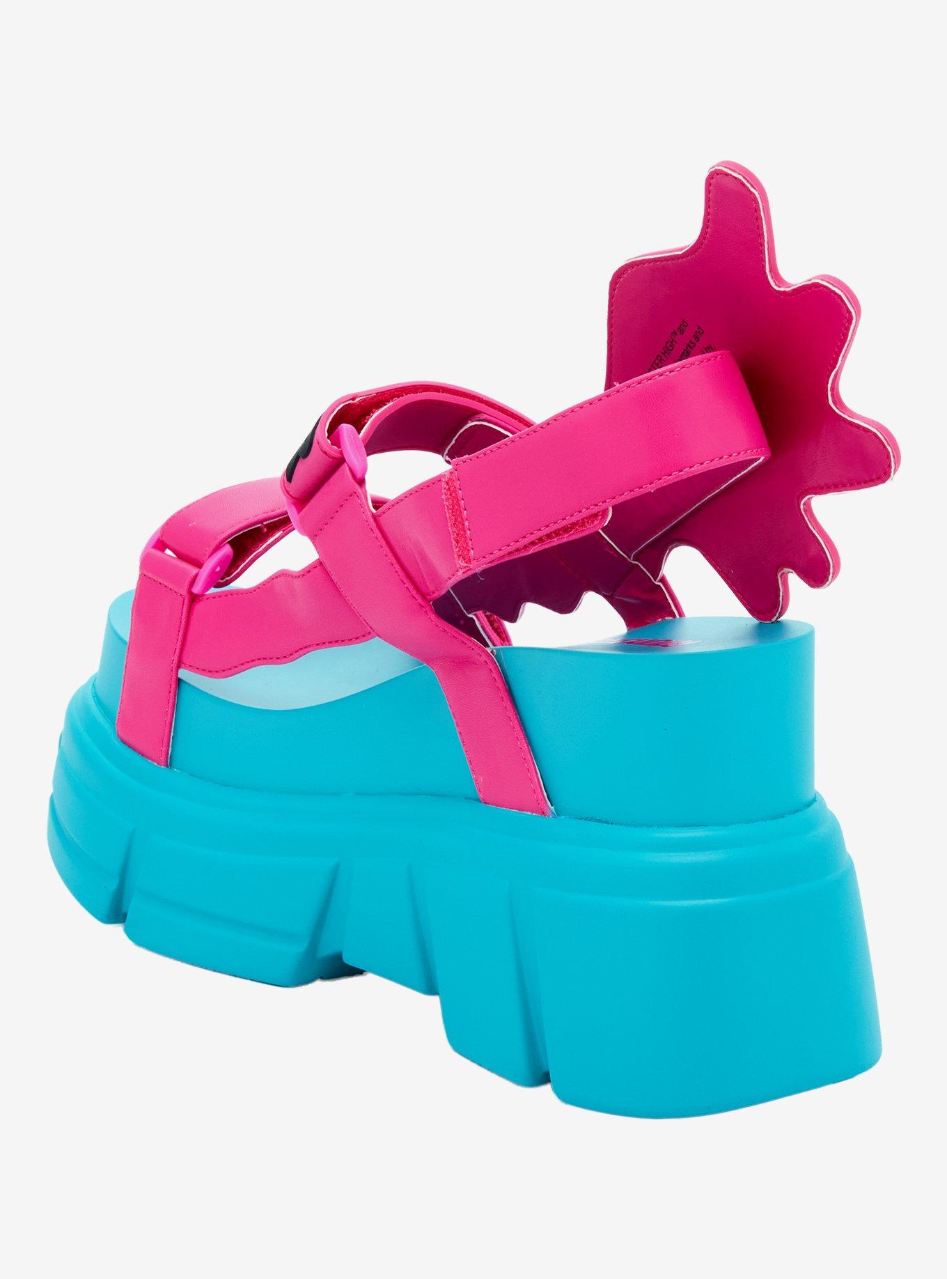 Monster High X YRU Lagoona Strappy Chunky Sandals, MULTI, alternate