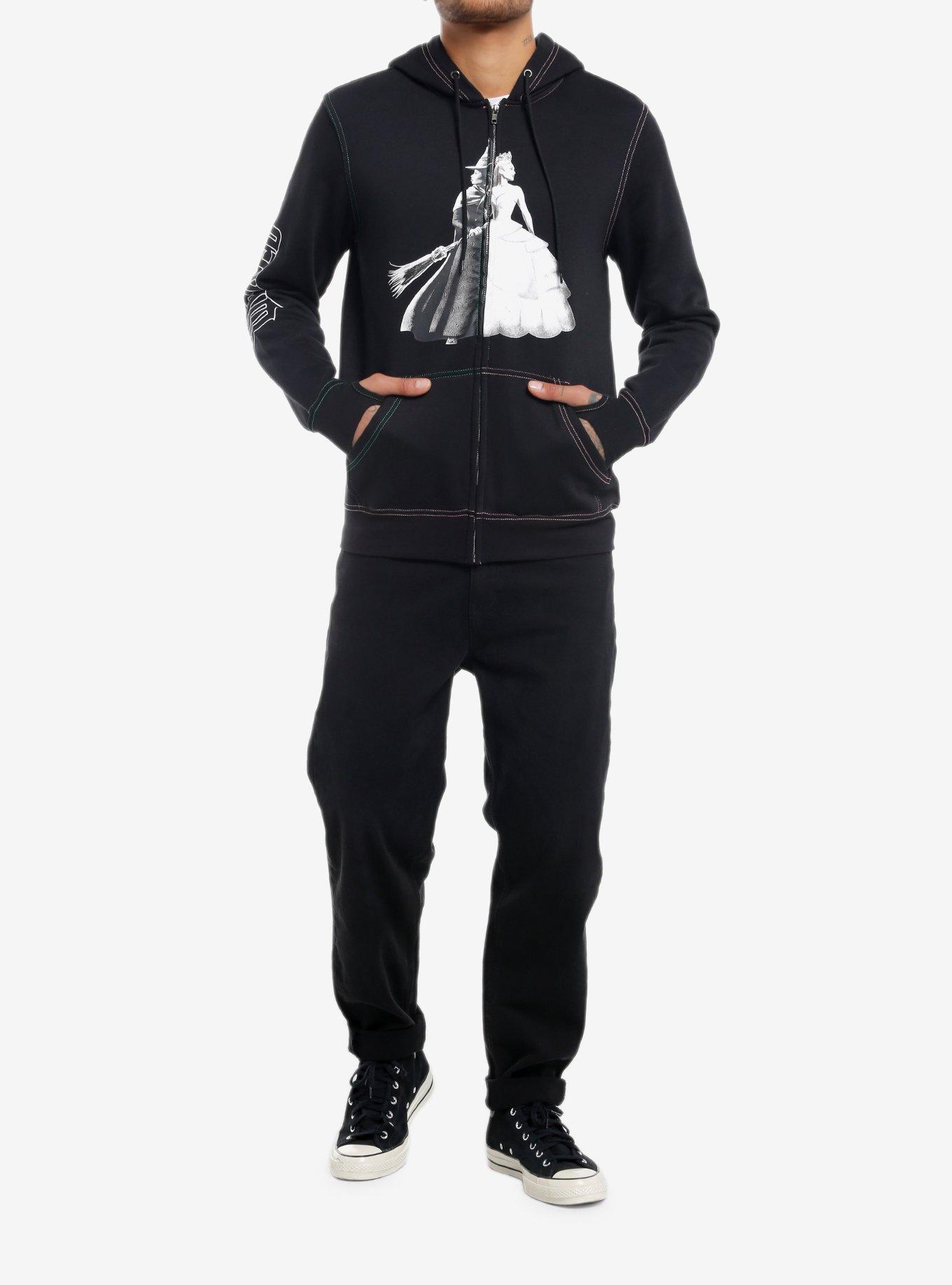 Wicked Elphaba & Glinda Split Hoodie, BLACK, alternate