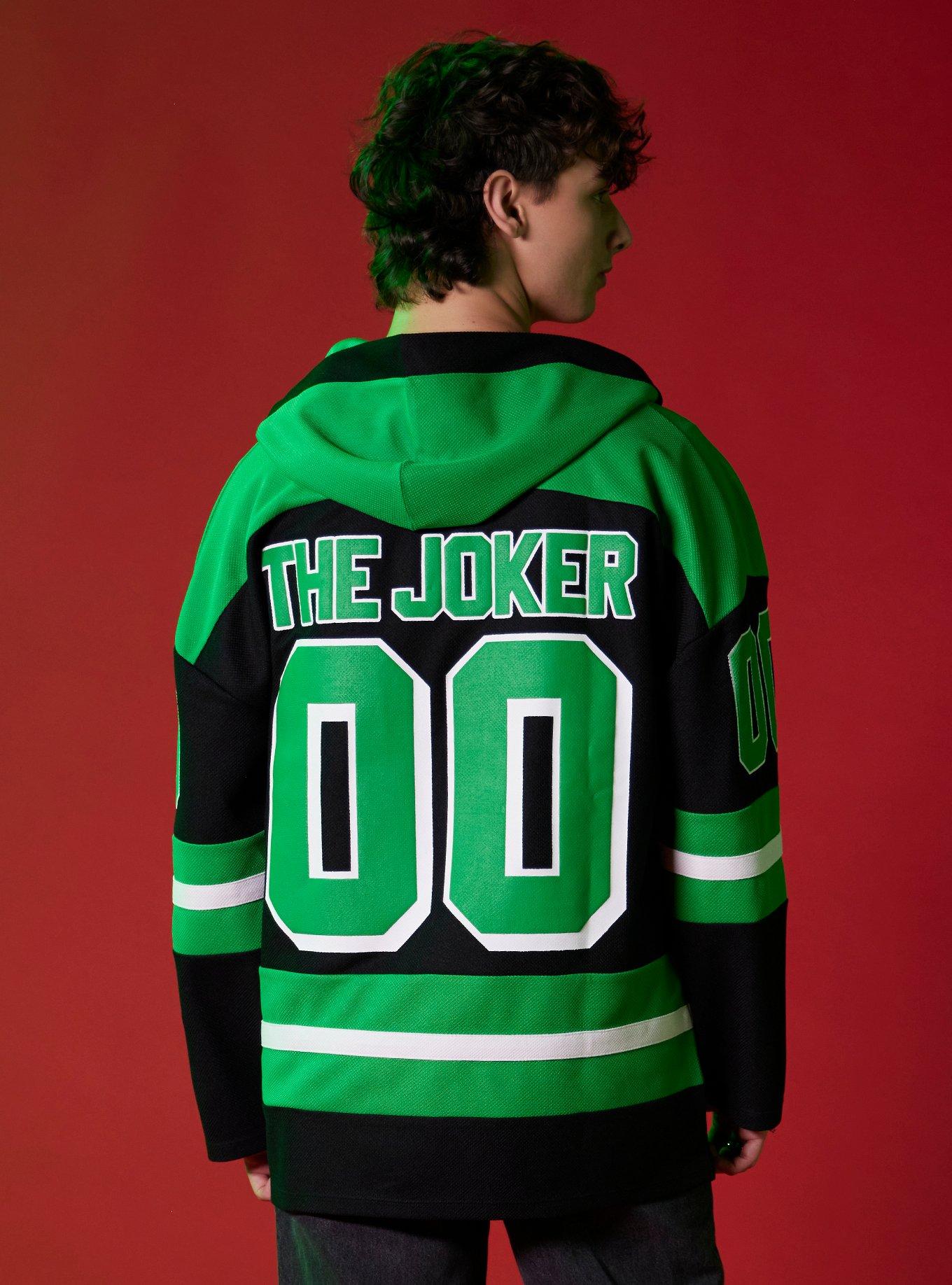 DC Comics Batman The Joker Hooded Hockey Jersey, MULTI, alternate