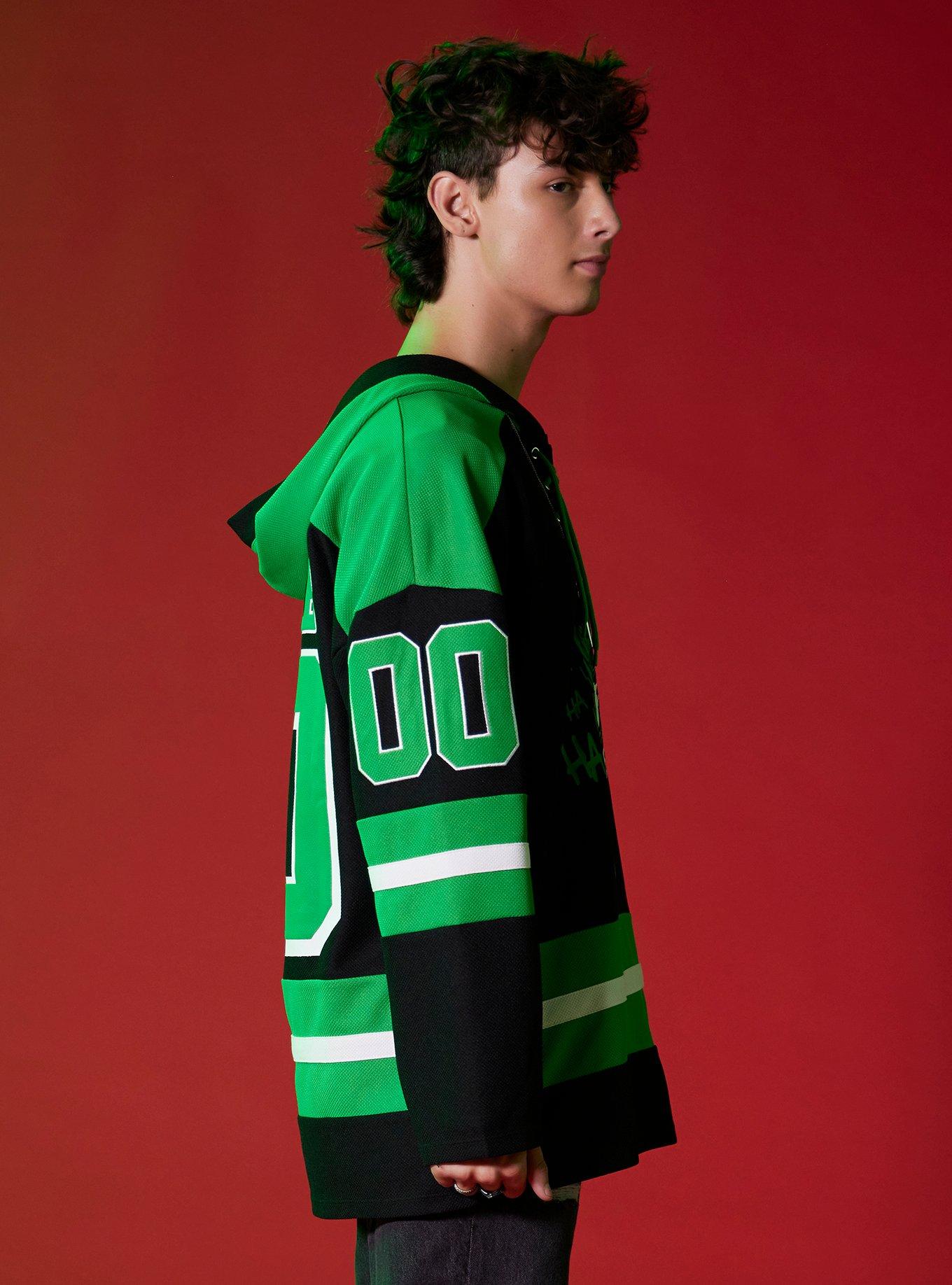 DC Comics Batman The Joker Hooded Hockey Jersey, MULTI, alternate