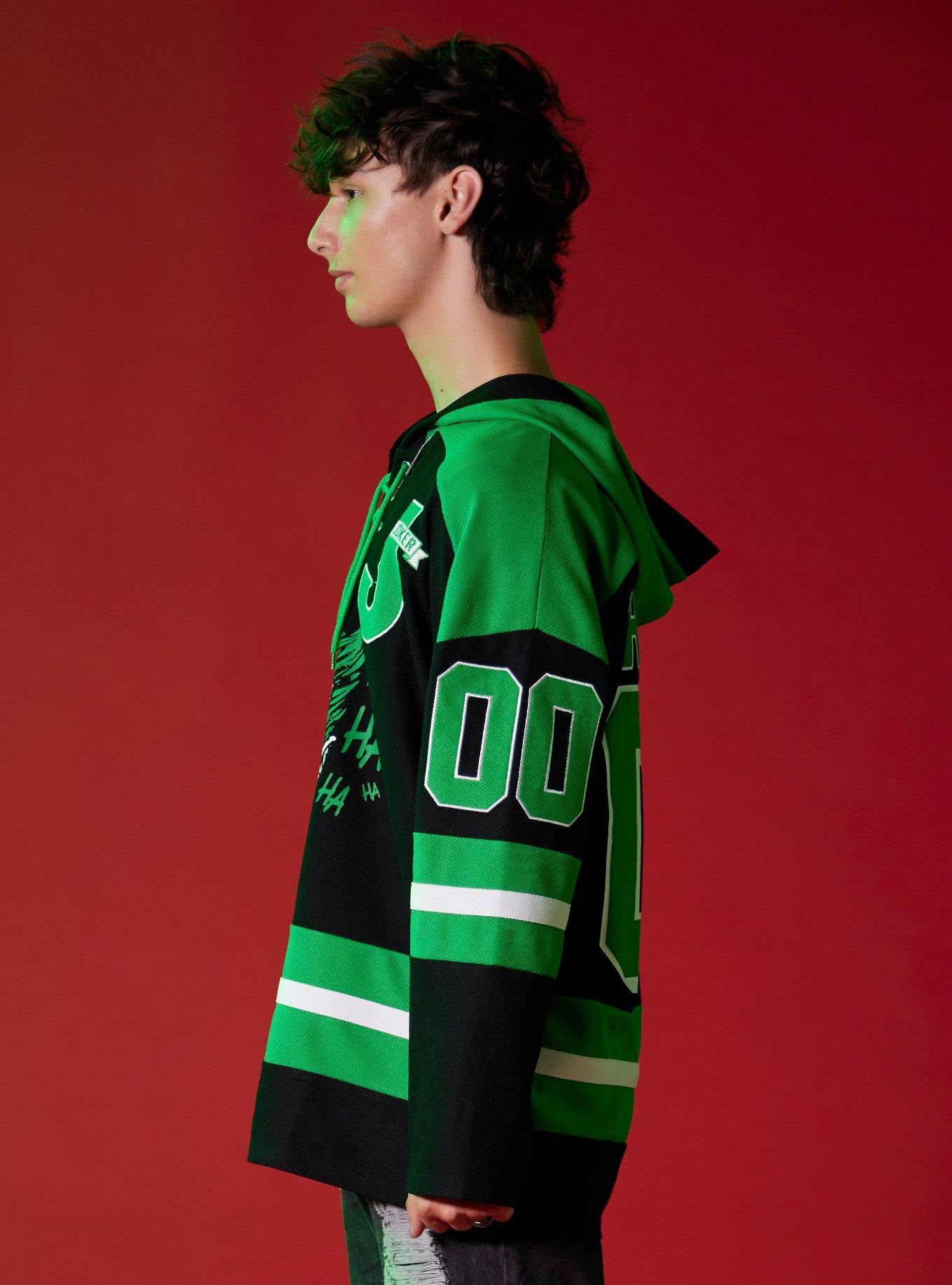 DC Comics Batman The Joker Hooded Hockey Jersey, MULTI, alternate
