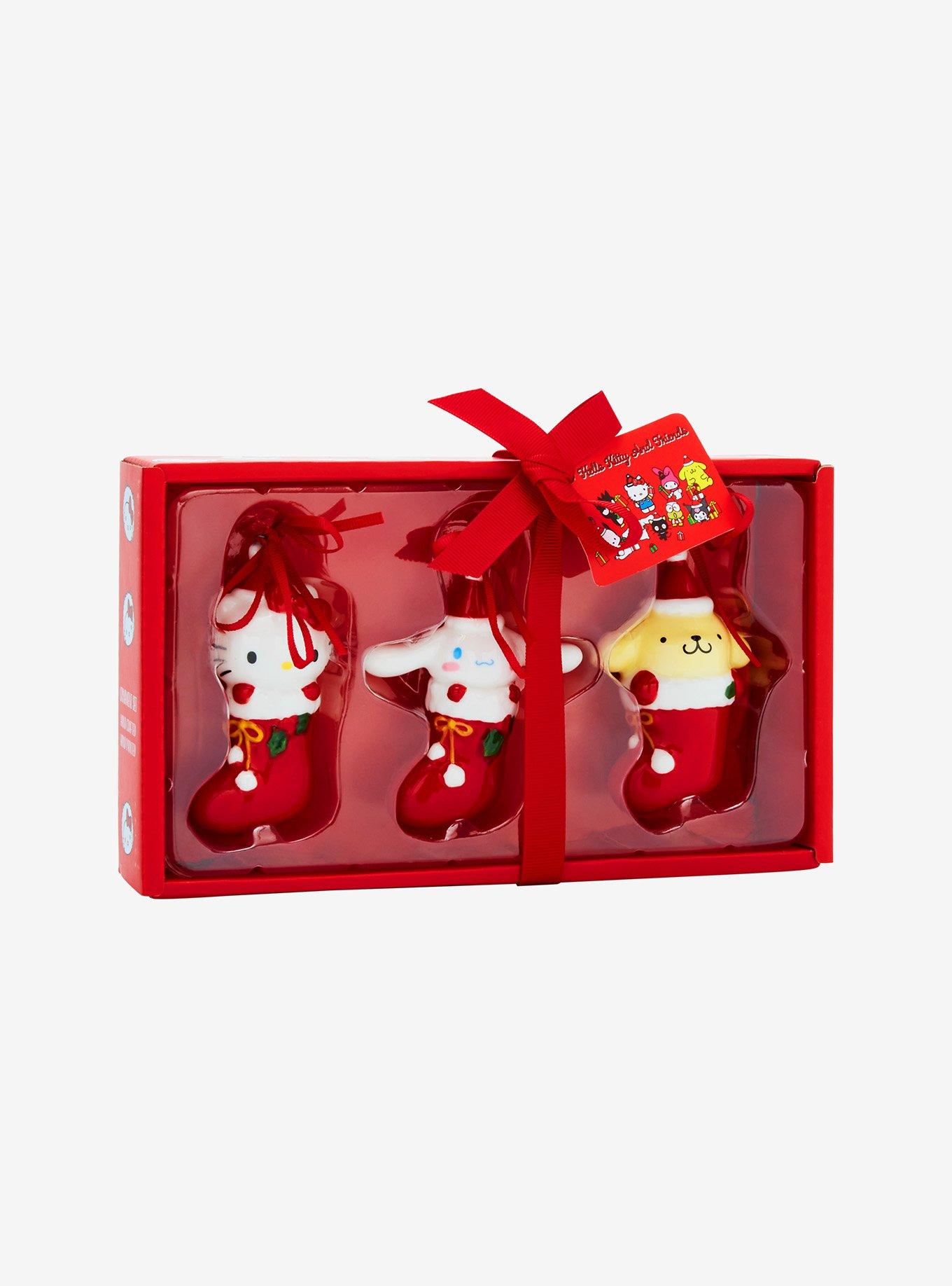 Blue Sky Hello Kitty And Friends Holiday Stocking Ornament Set, , hi-res