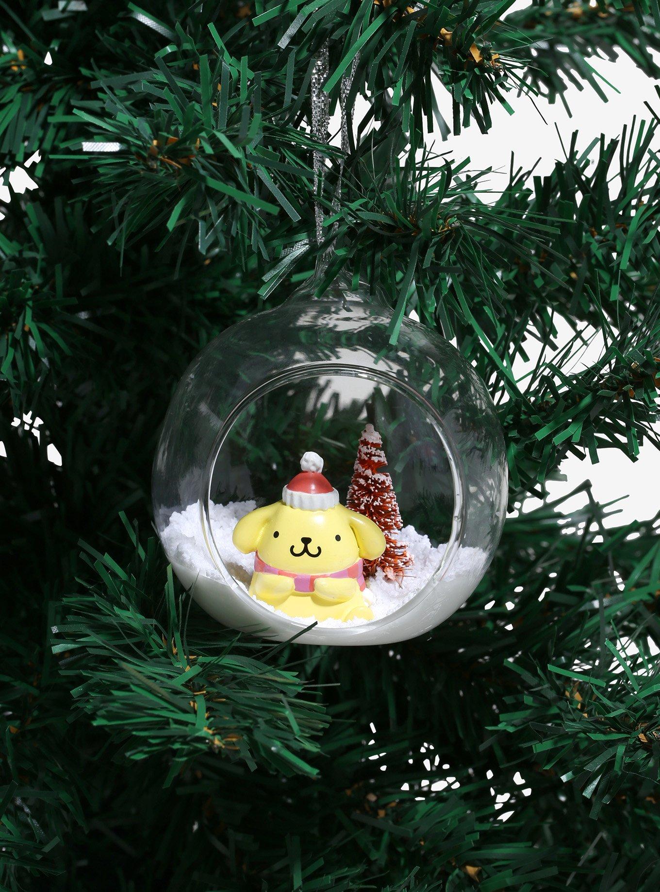 Pompompurin Glass Snowscape Ornament, , alternate