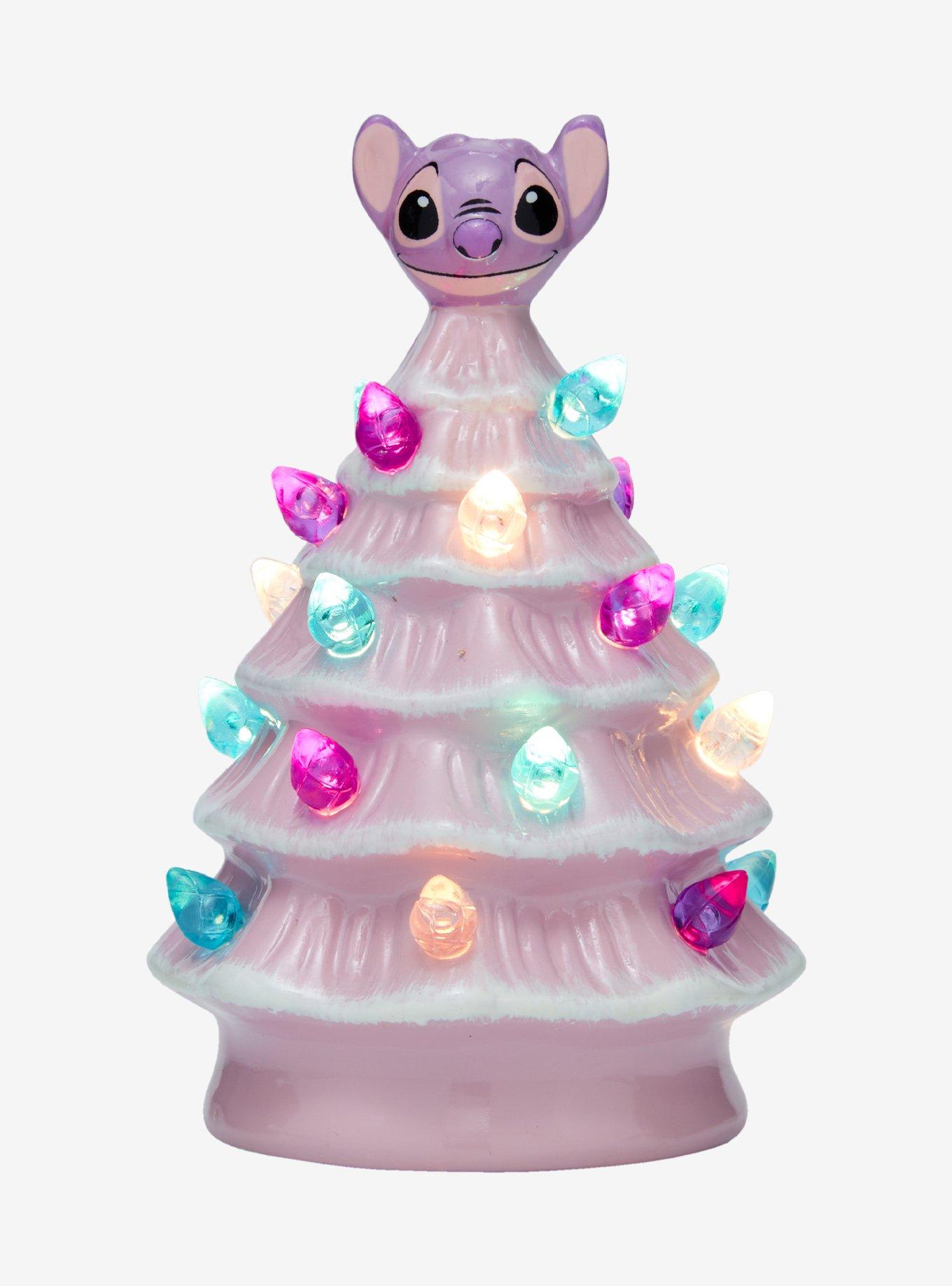 Disney Stitch Angel Light-Up Mini Ceramic Tree, , hi-res