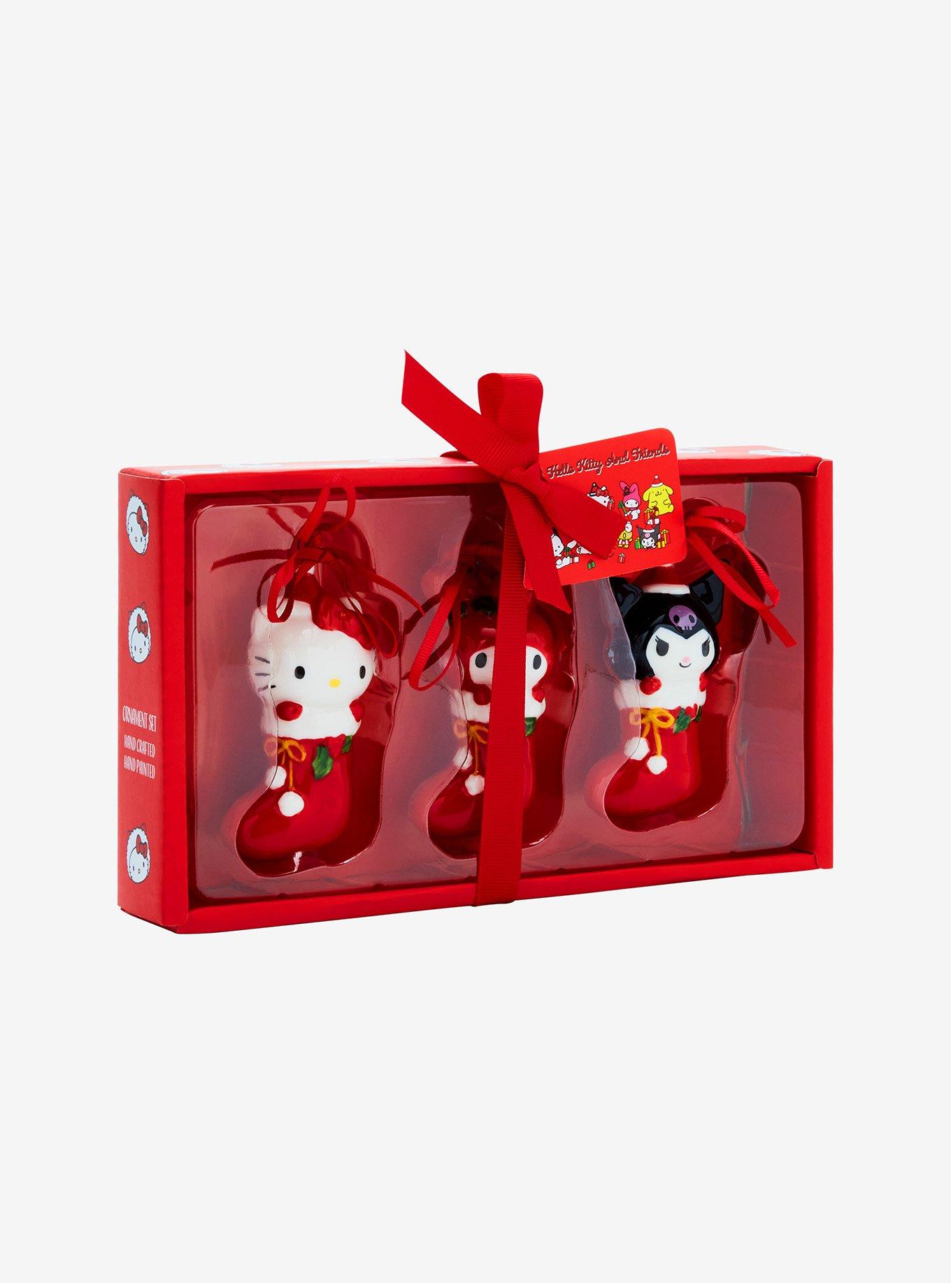 Blue Sky Hello Kitty And Friends Holiday Stocking Trio Ornament Set, , hi-res