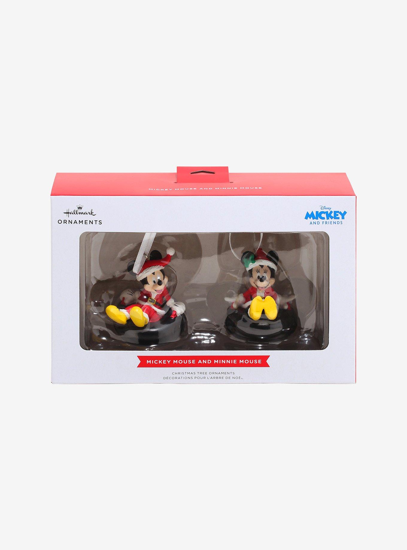 Hallmark Disney Mickey Mouse & Minnie Mouse Holiday Tubing Ornament Set, , hi-res