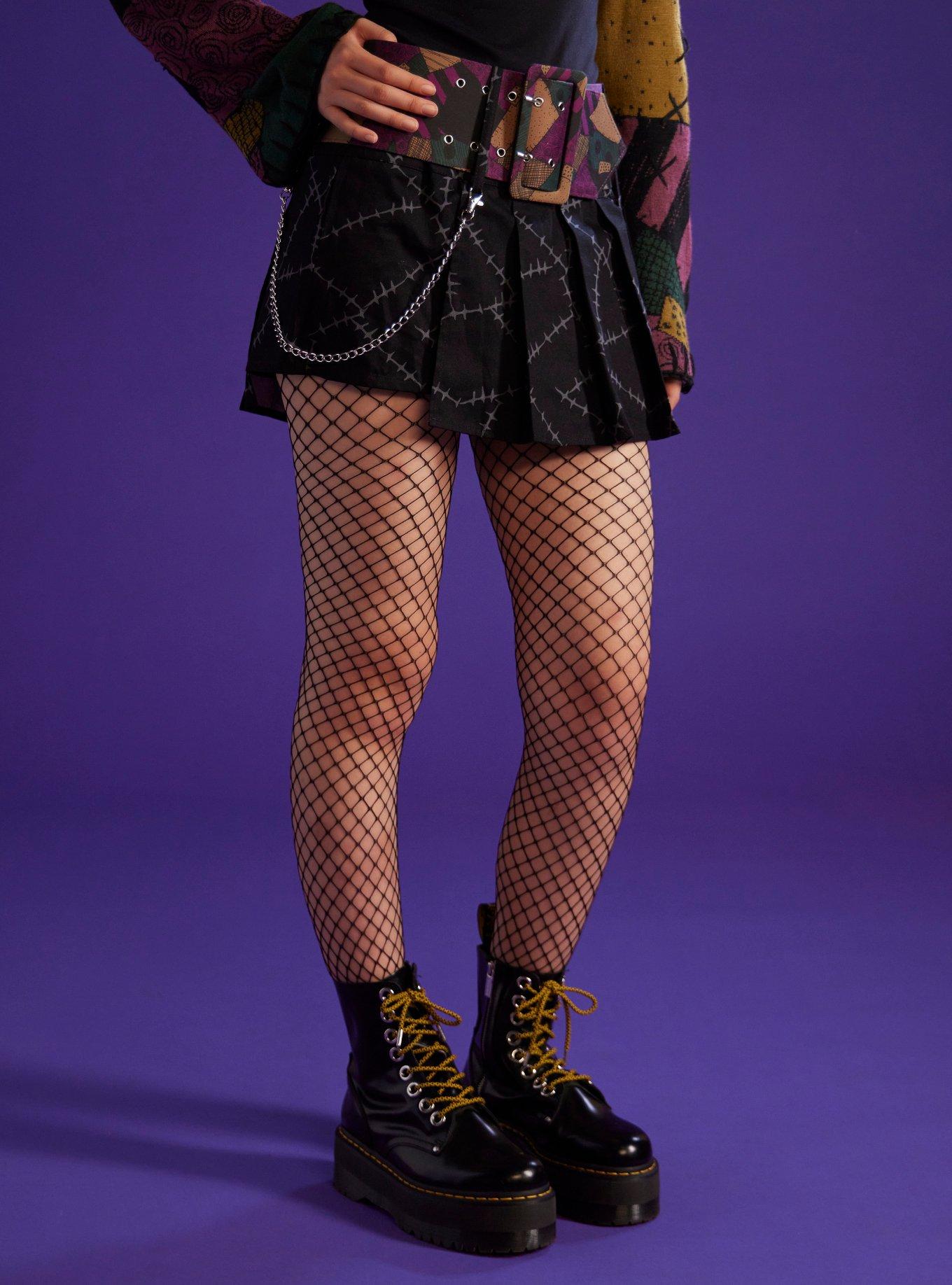 Her Universe The Nightmare Before Christmas Sally Wide Belt Mini Skirt, MULTI, alternate