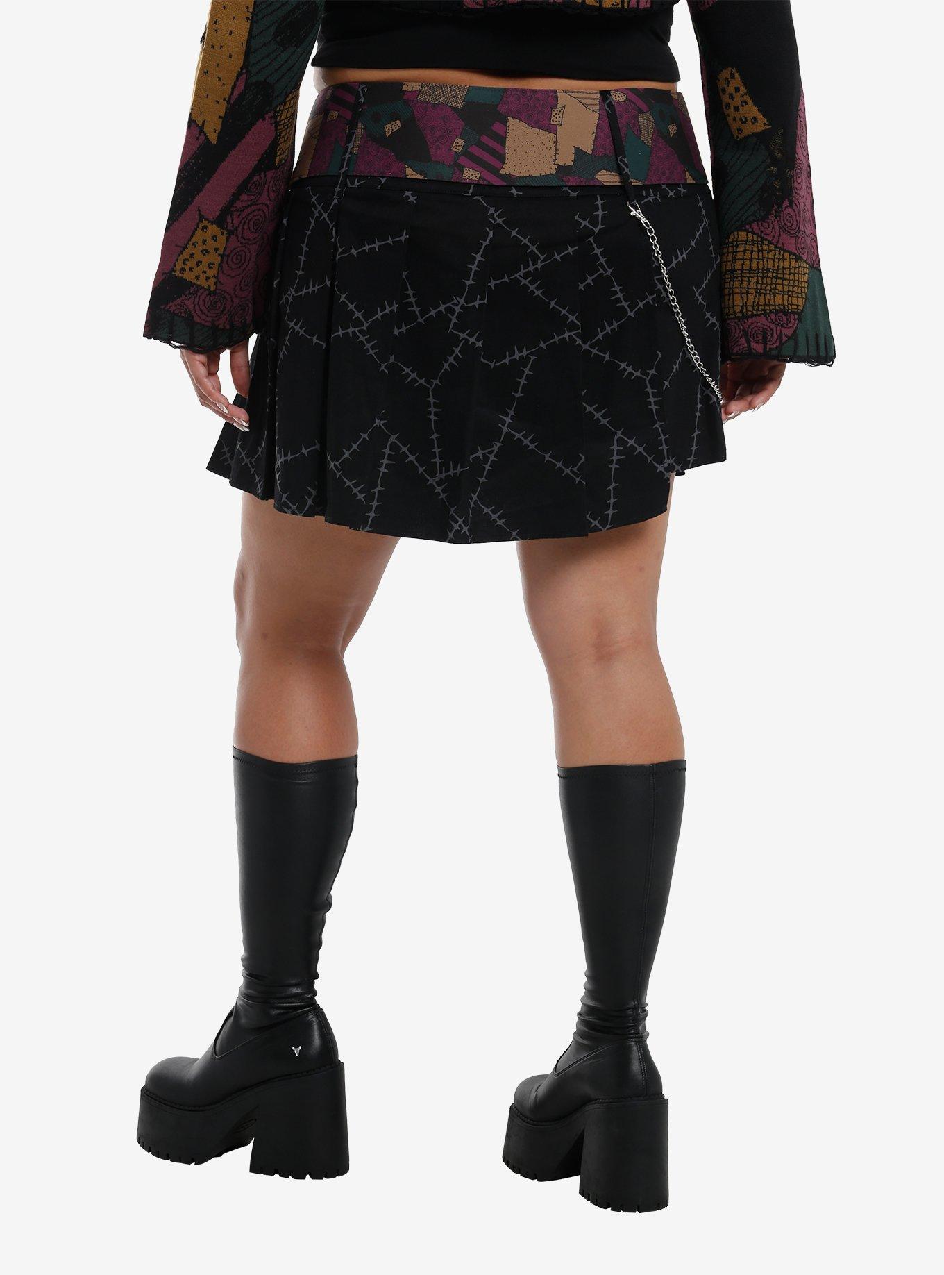 Her Universe The Nightmare Before Christmas Sally Wide Belt Mini Skirt Plus Size, , hi-res