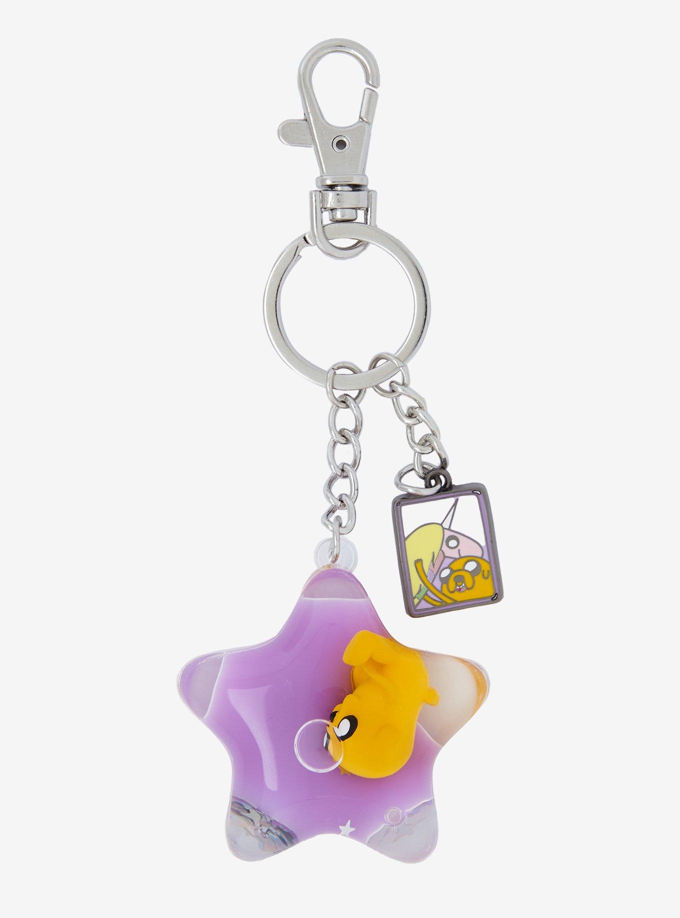Adventure Time Jake & Lady Rainicorn Liquid Key Chain, , alternate