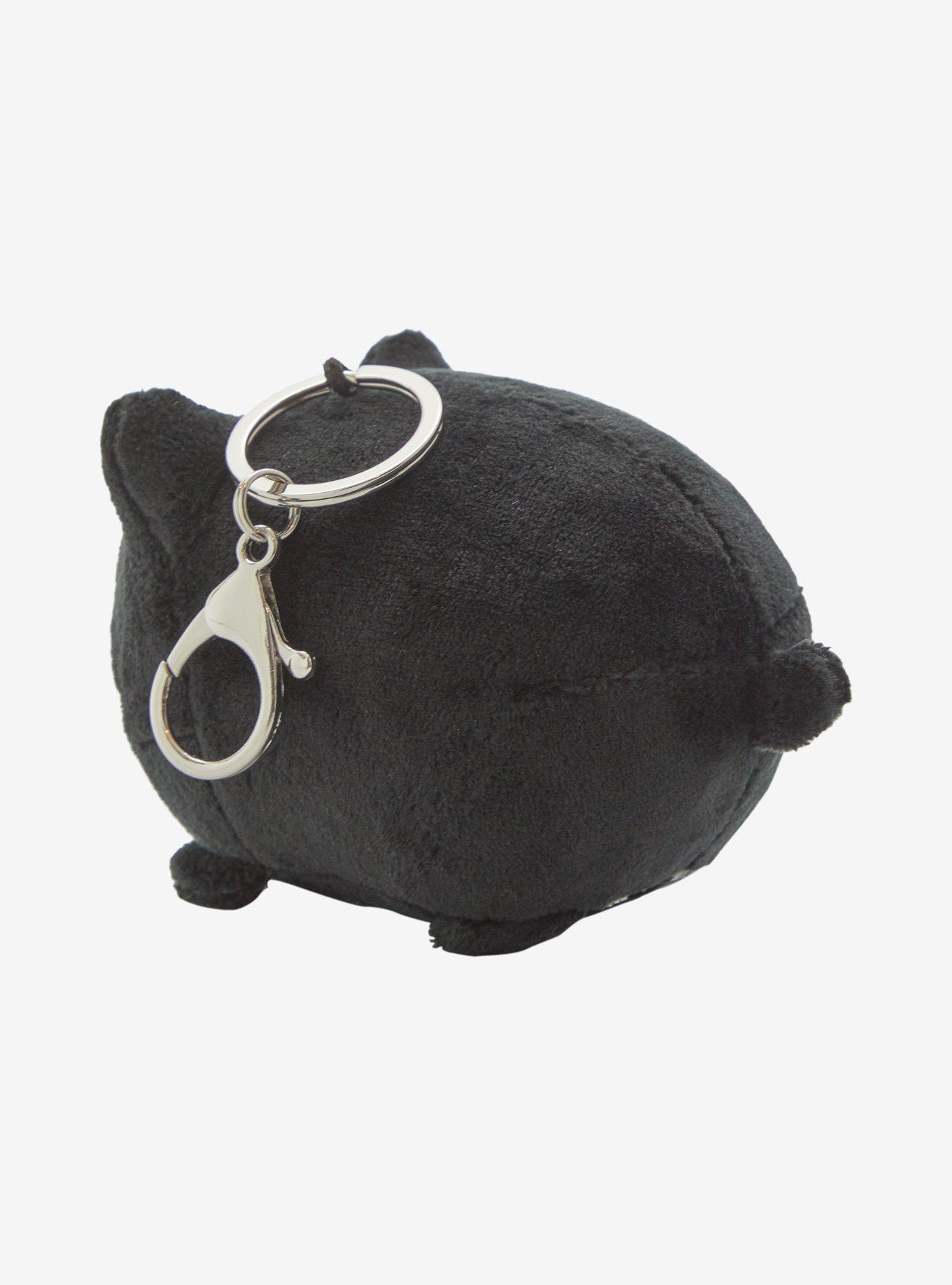 Tasty Peach Meowchi Black Sesame Plush Key Chain, , hi-res