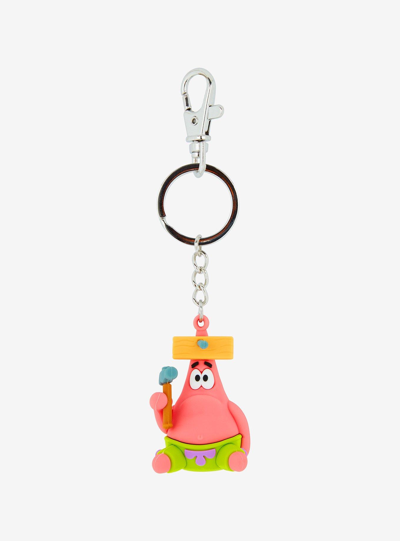 SpongeBob SquarePants Patrick Wood Board Figural Keychain