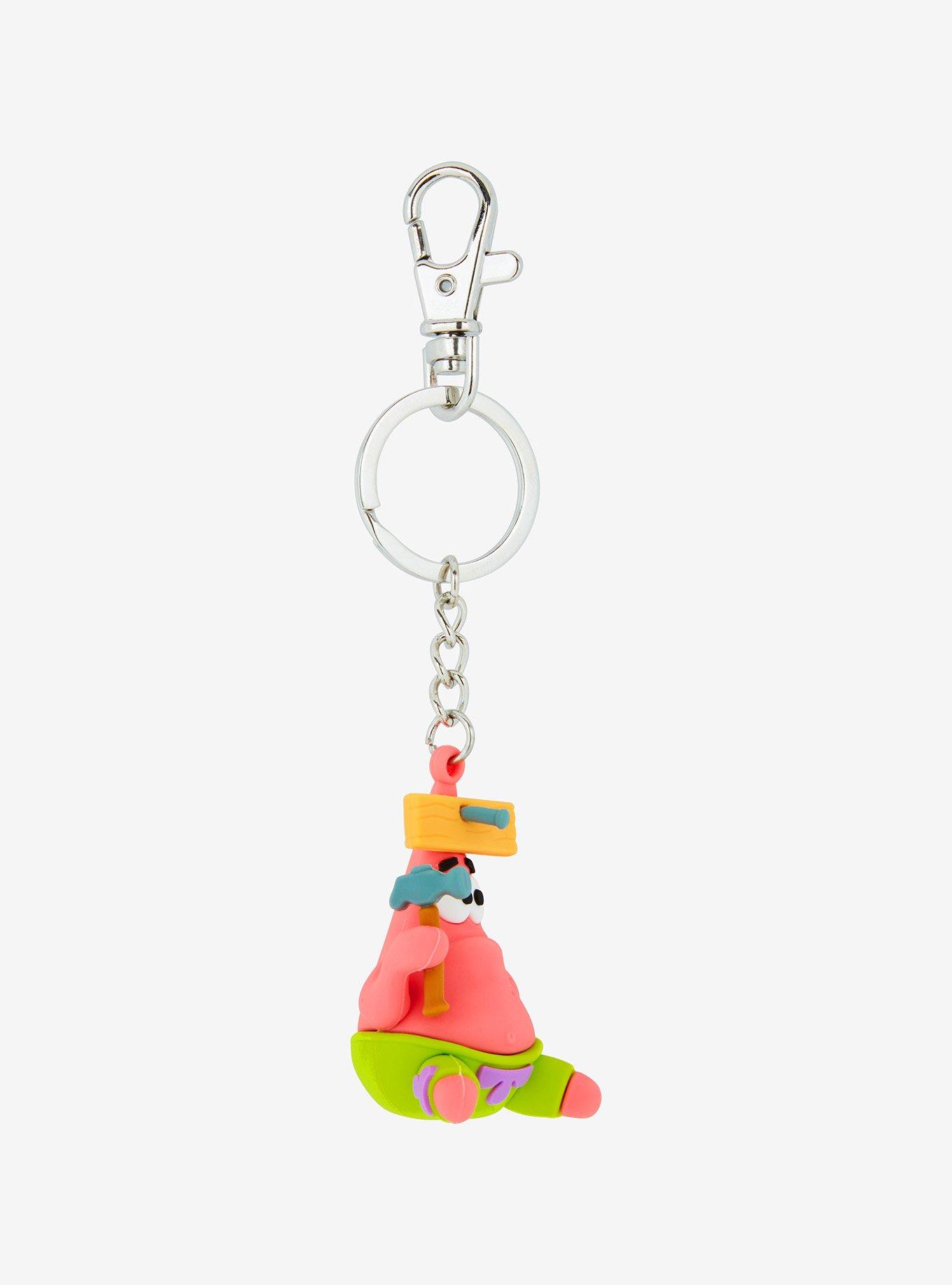 SpongeBob SquarePants Patrick Wood Board Figural Keychain
