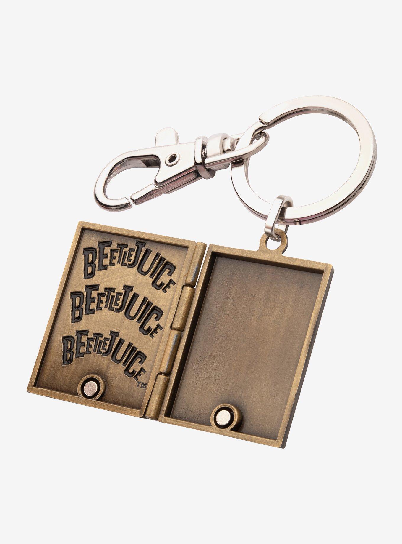 Beetlejuice Handbook For The Recently Deceased Locket Key Chain